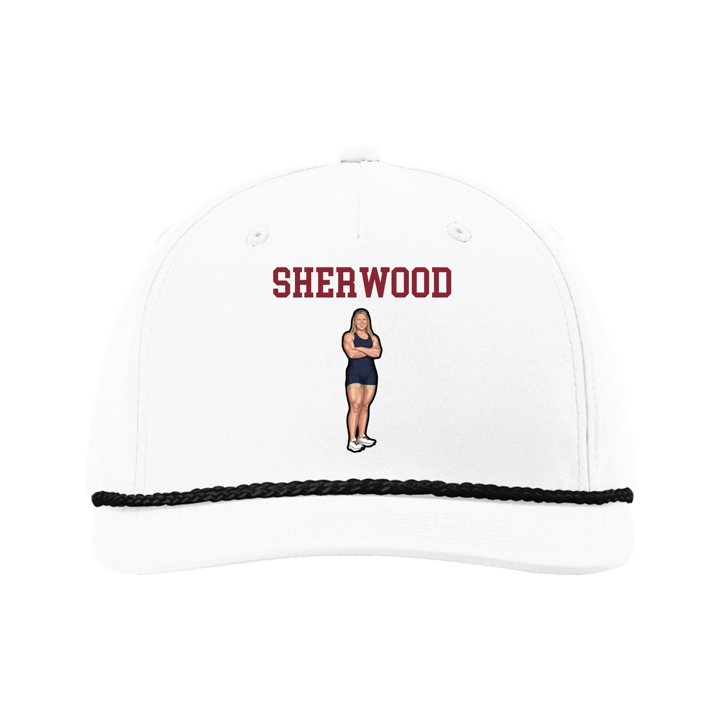 Five-Panel Classic Rope Cap — Shirsey in White
