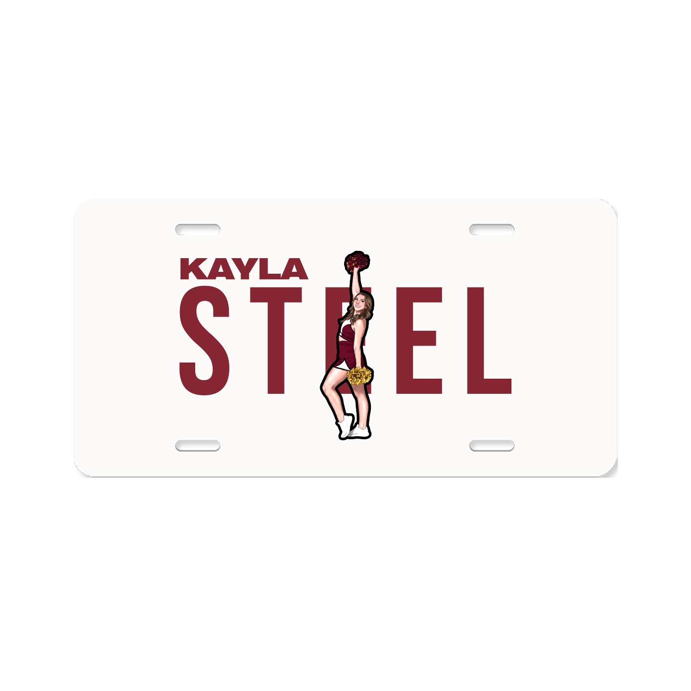License Plate — Player Name in Classic