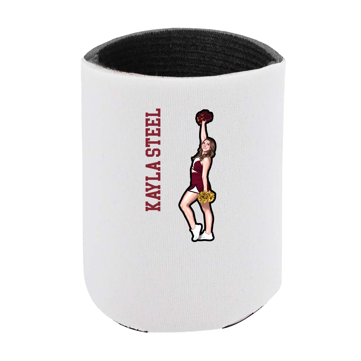 Can Holder — Name Vertical in White