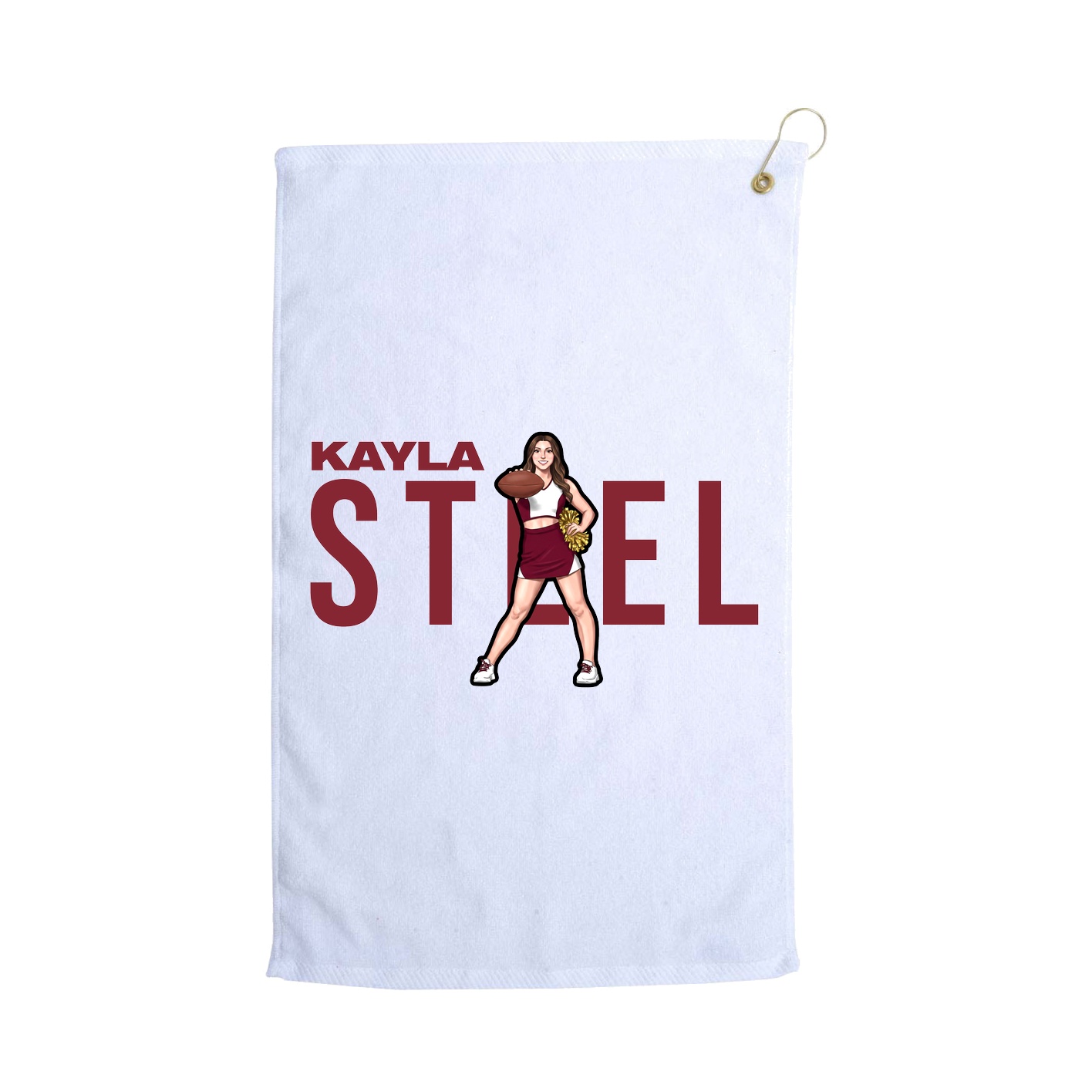 Golf Towel — Player Name in White