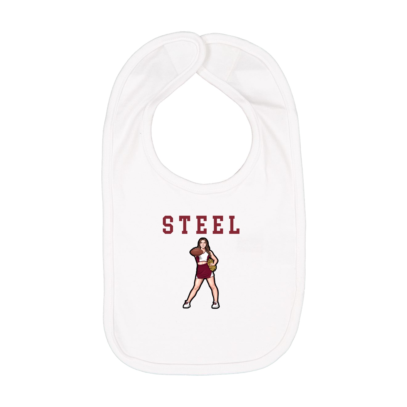 Infant Bib — Shirsey in White