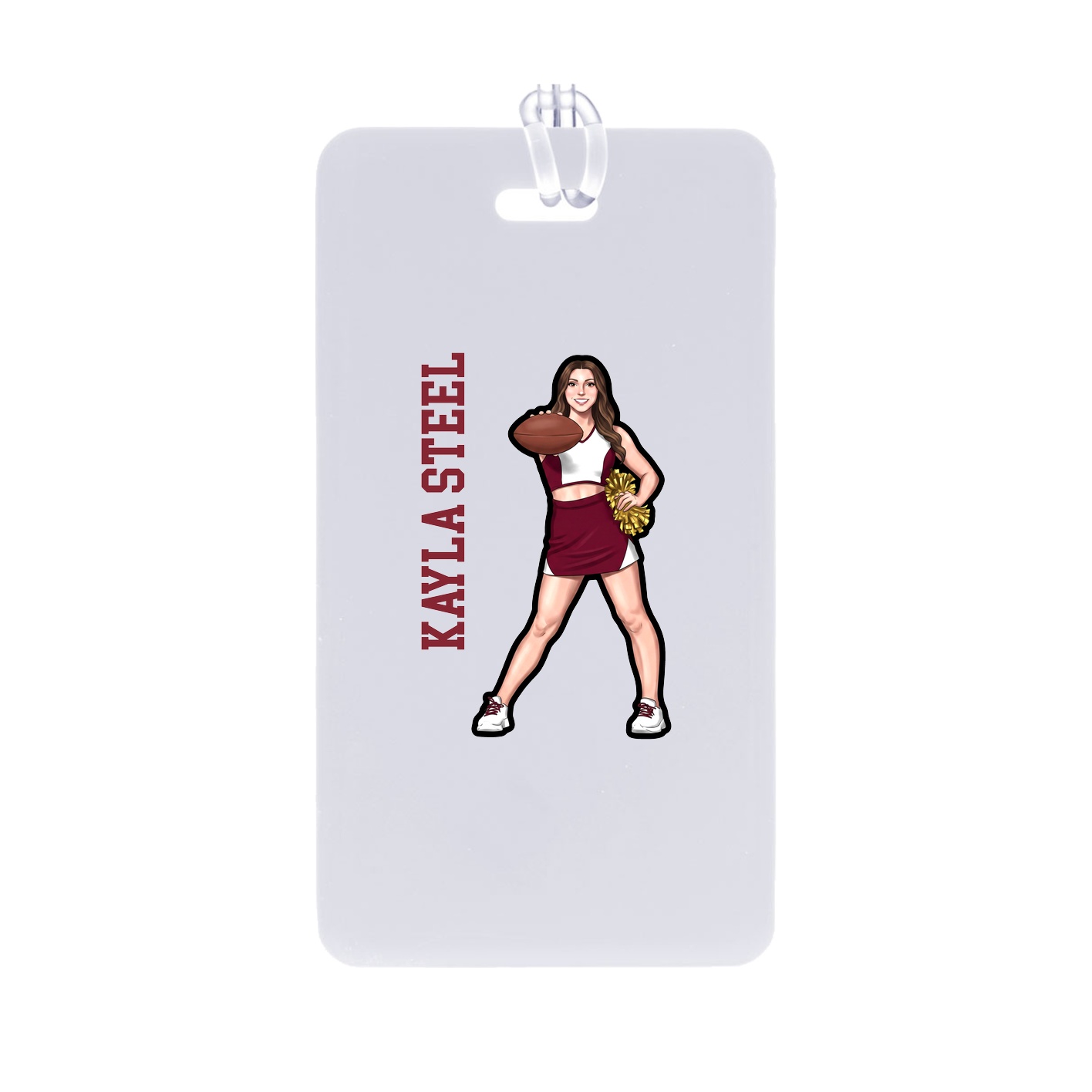 Bag Tag — Name Vertical in Classic