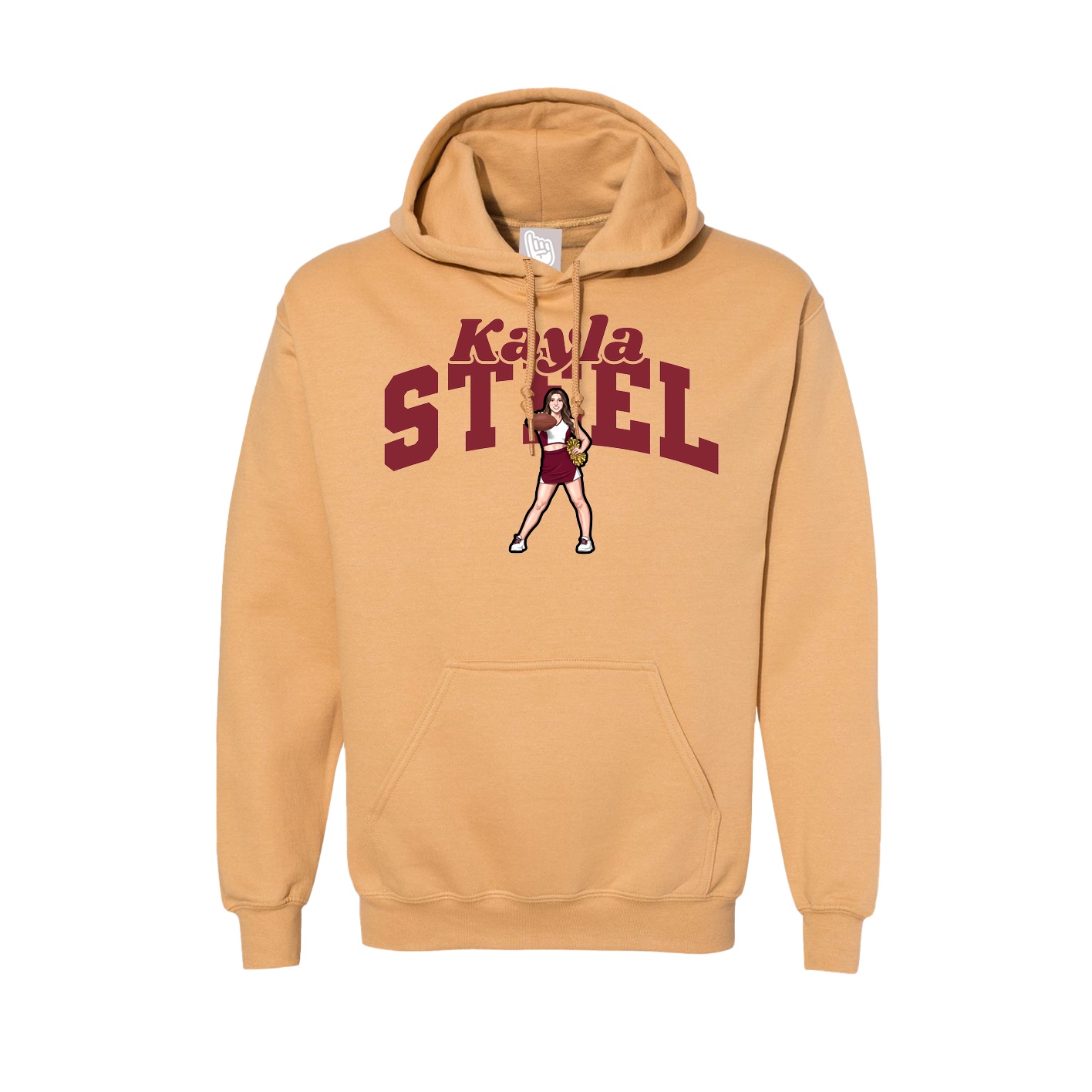 Hoodie — Signature Arch in Vegas Gold
