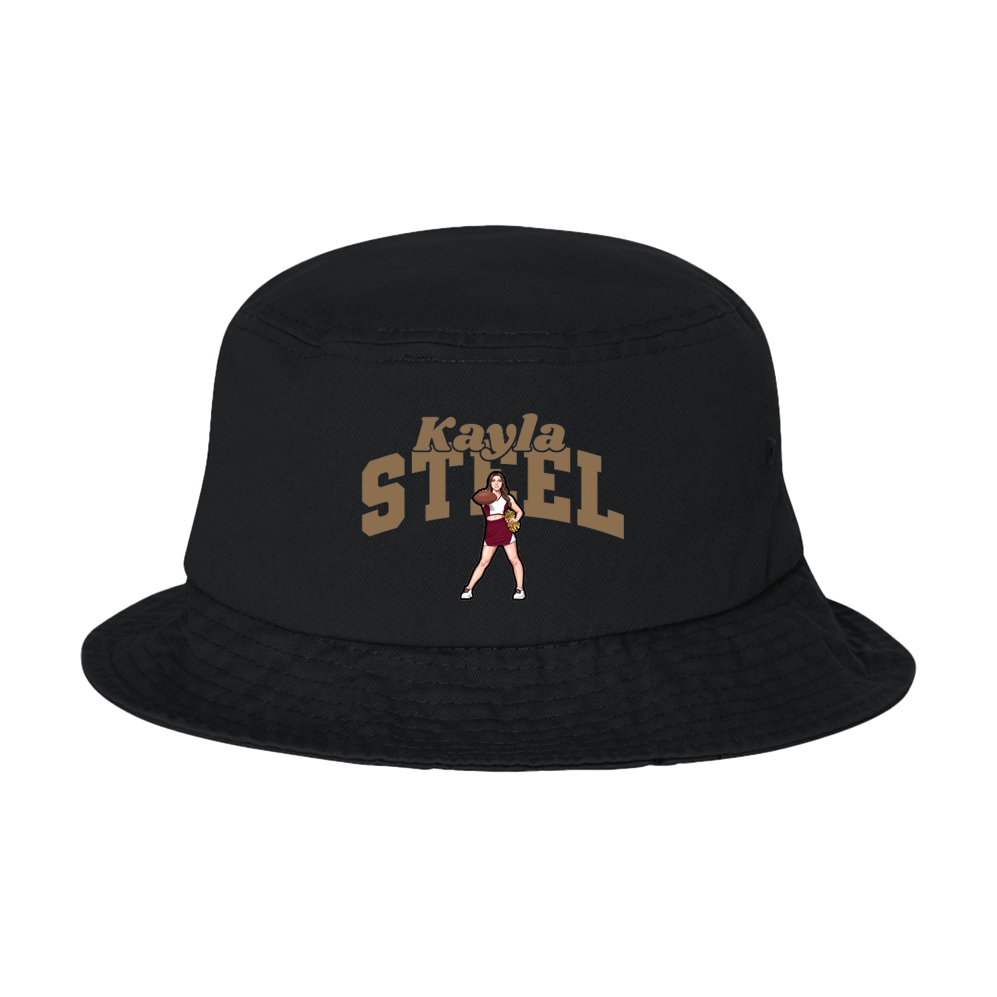 Bucket Cap — Signature Arch in Black