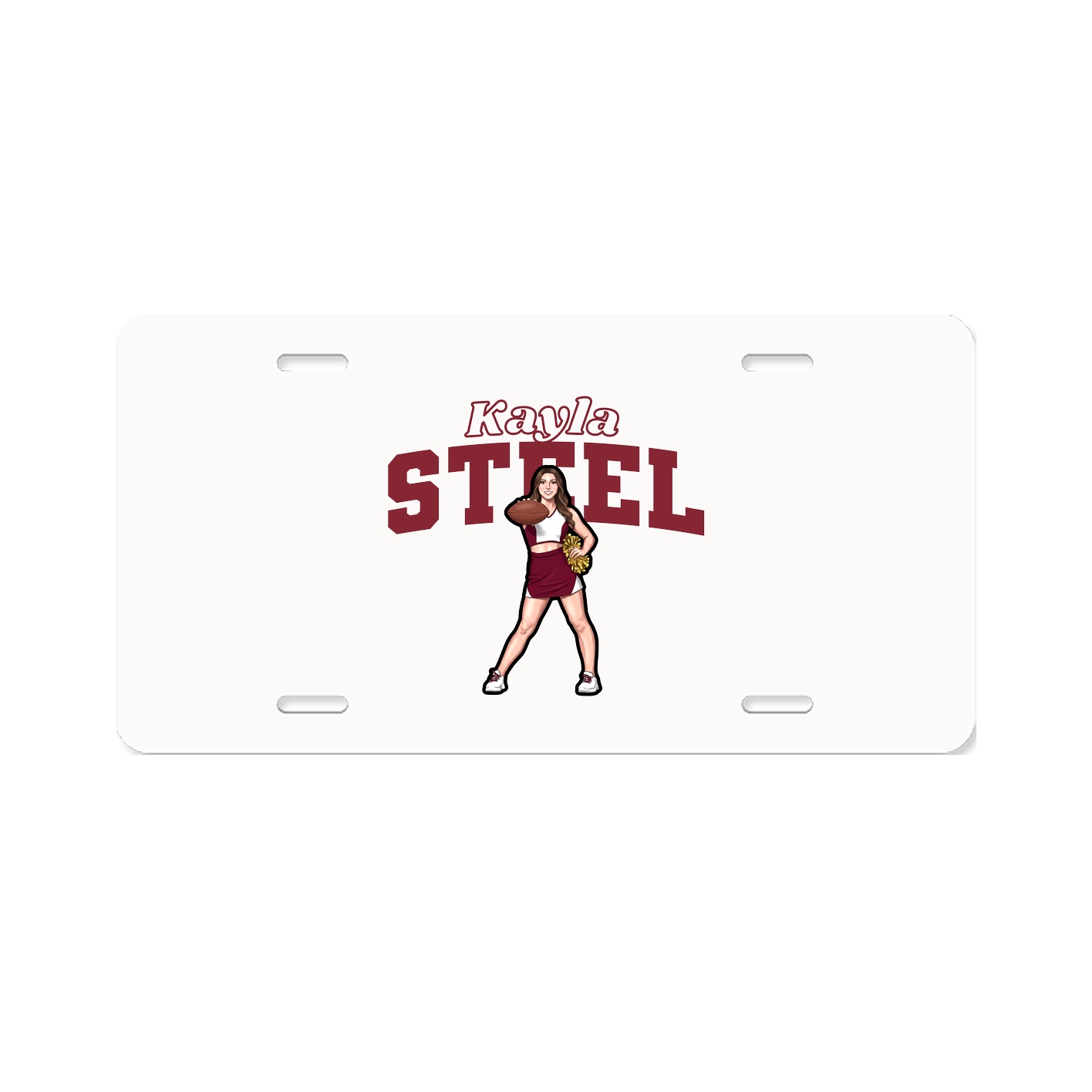 License Plate — Name Arch in Classic