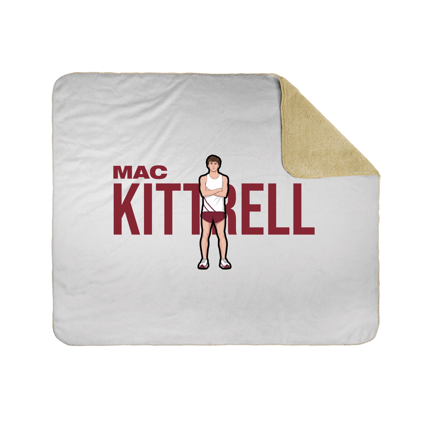 Throw Blanket — Player Name in White