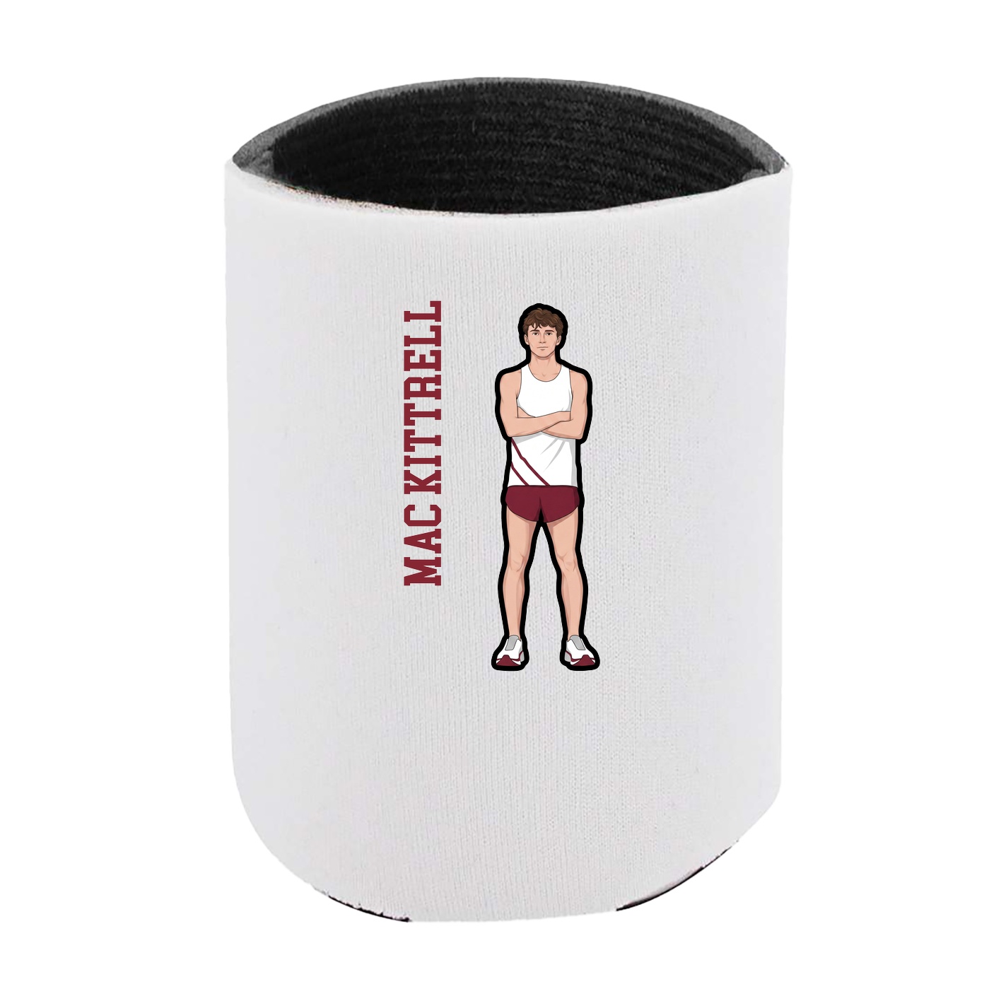 Can Holder — Name Vertical in White