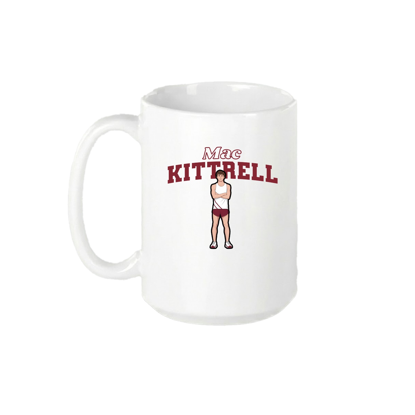 15oz Coffee Mug — Name Arch in White