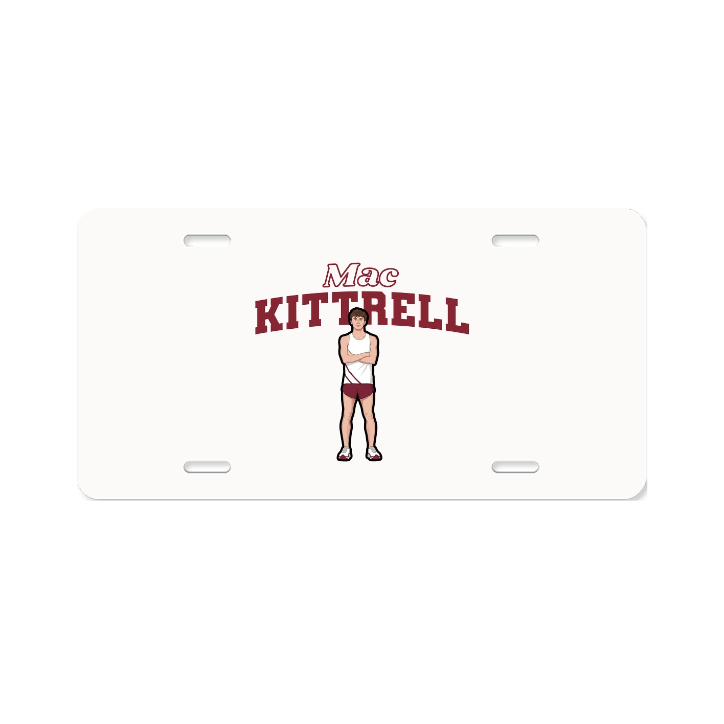 License Plate — Name Arch in Classic