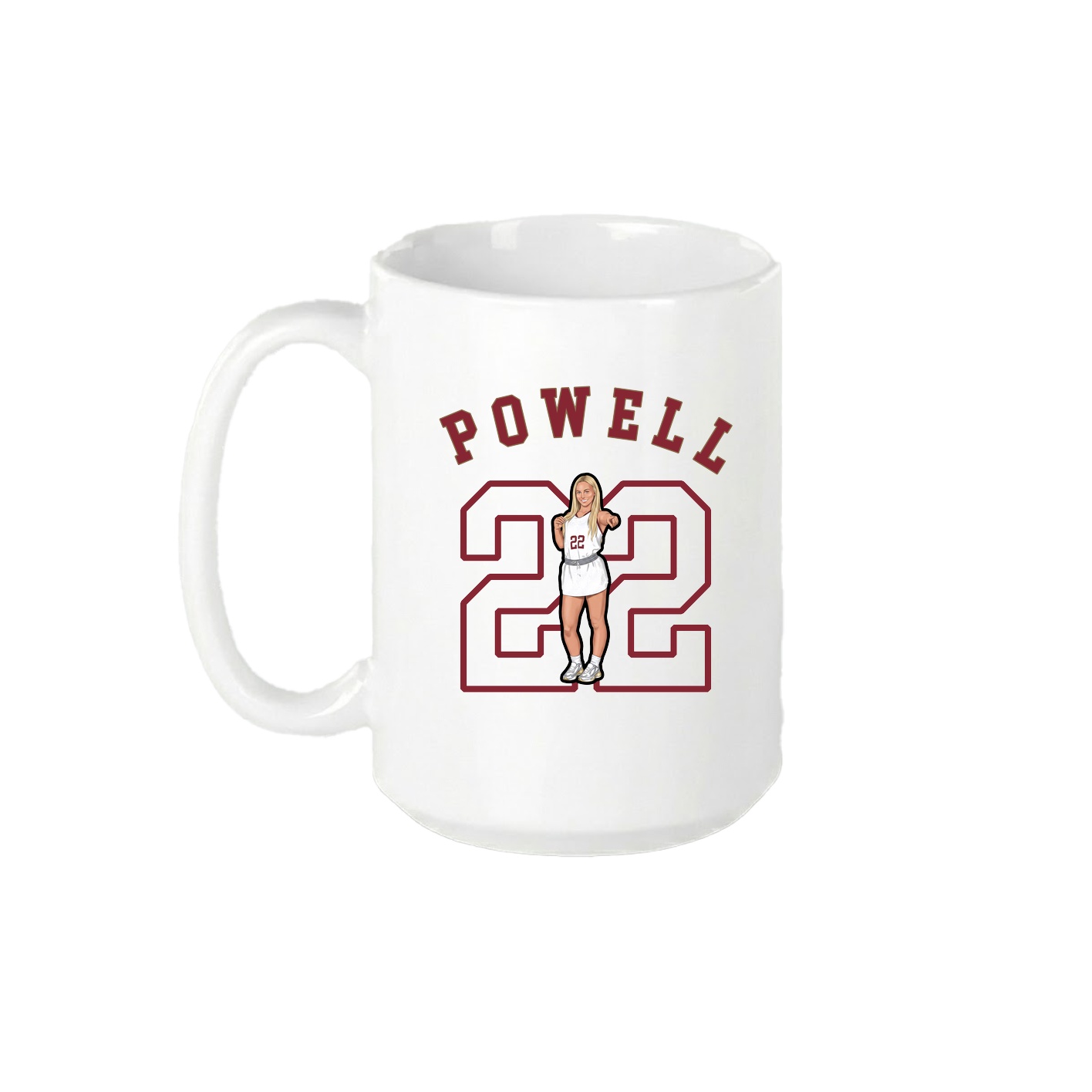 15oz Coffee Mug — Shirsey Arch in White