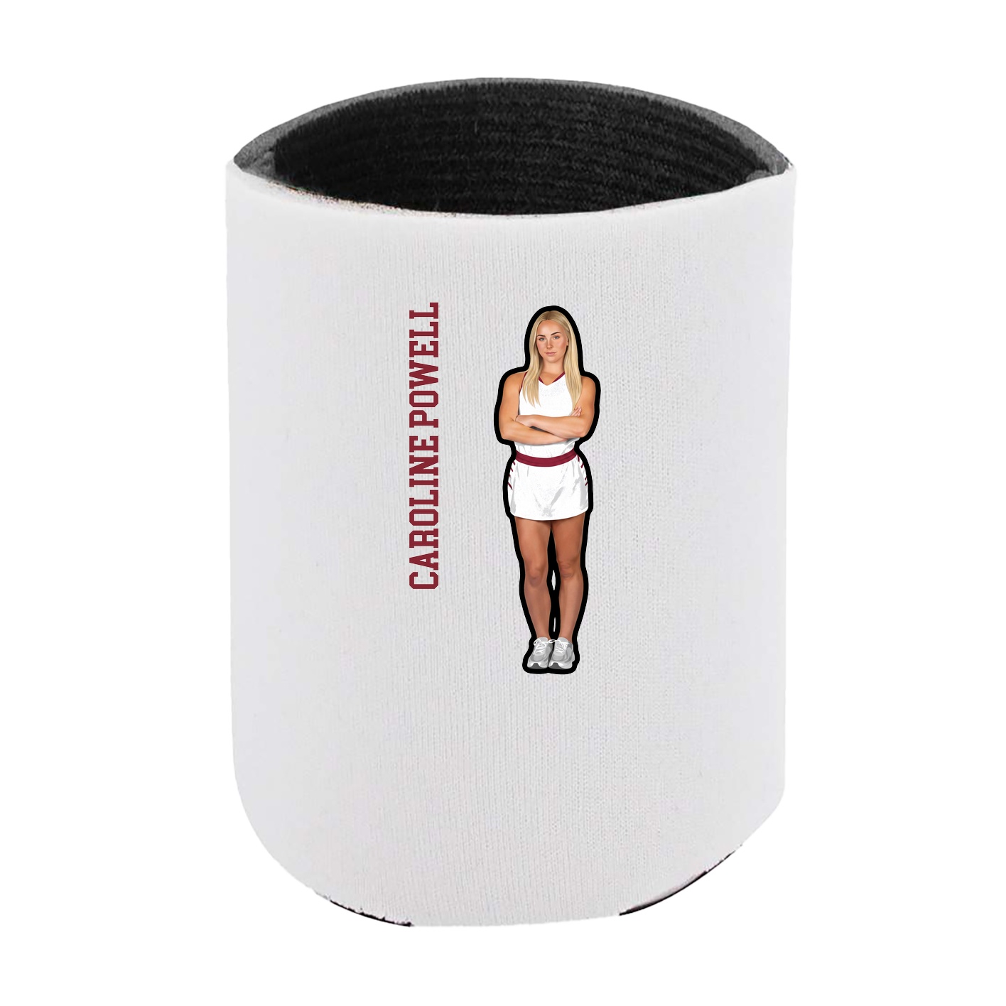 Can Holder — Name Vertical in White