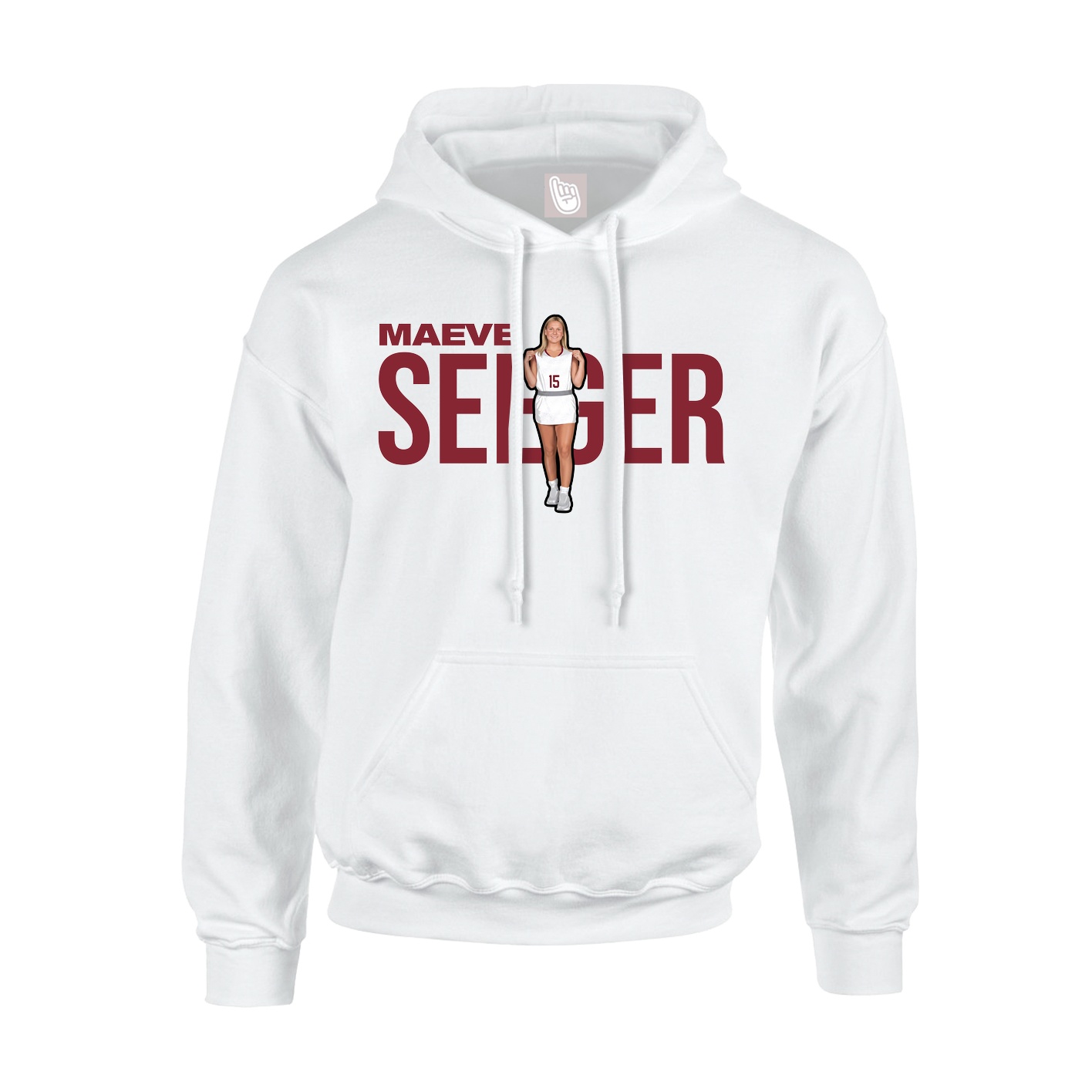 Hoodie — Player Name in White