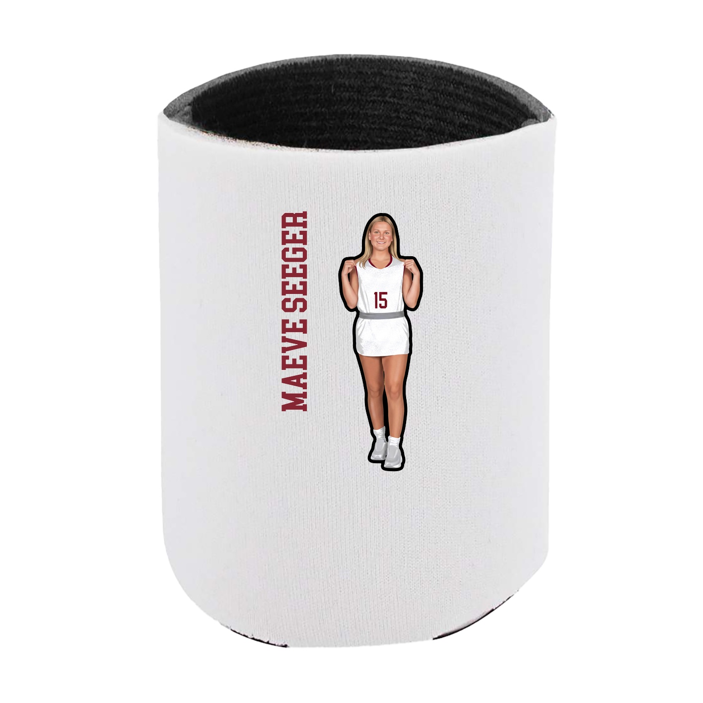 Can Holder — Name Vertical in White