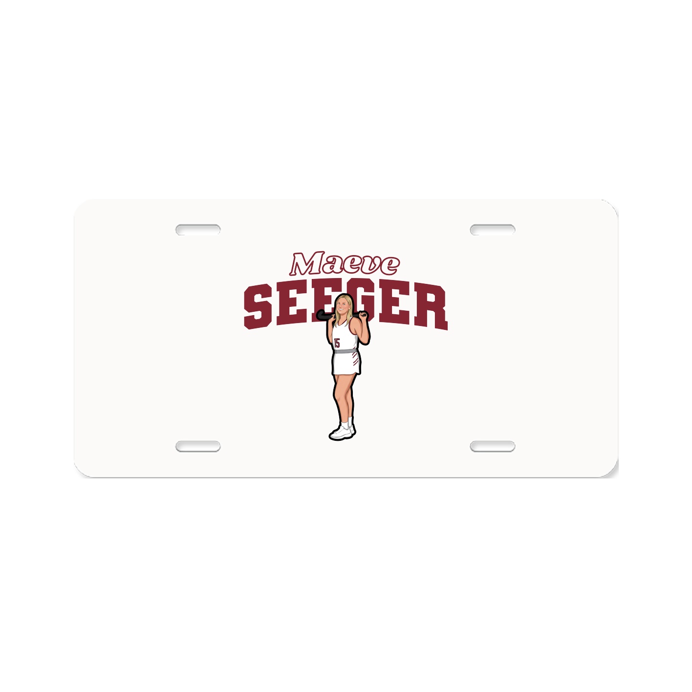License Plate — Name Arch in Classic