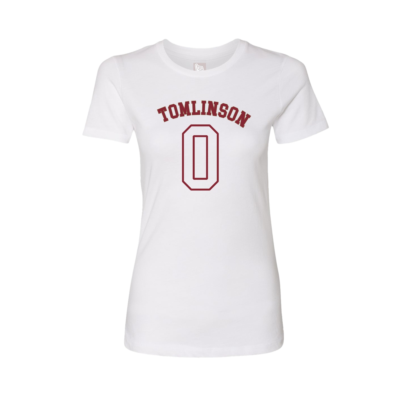 Fitted Women's Tee — Shirsey Arch in White