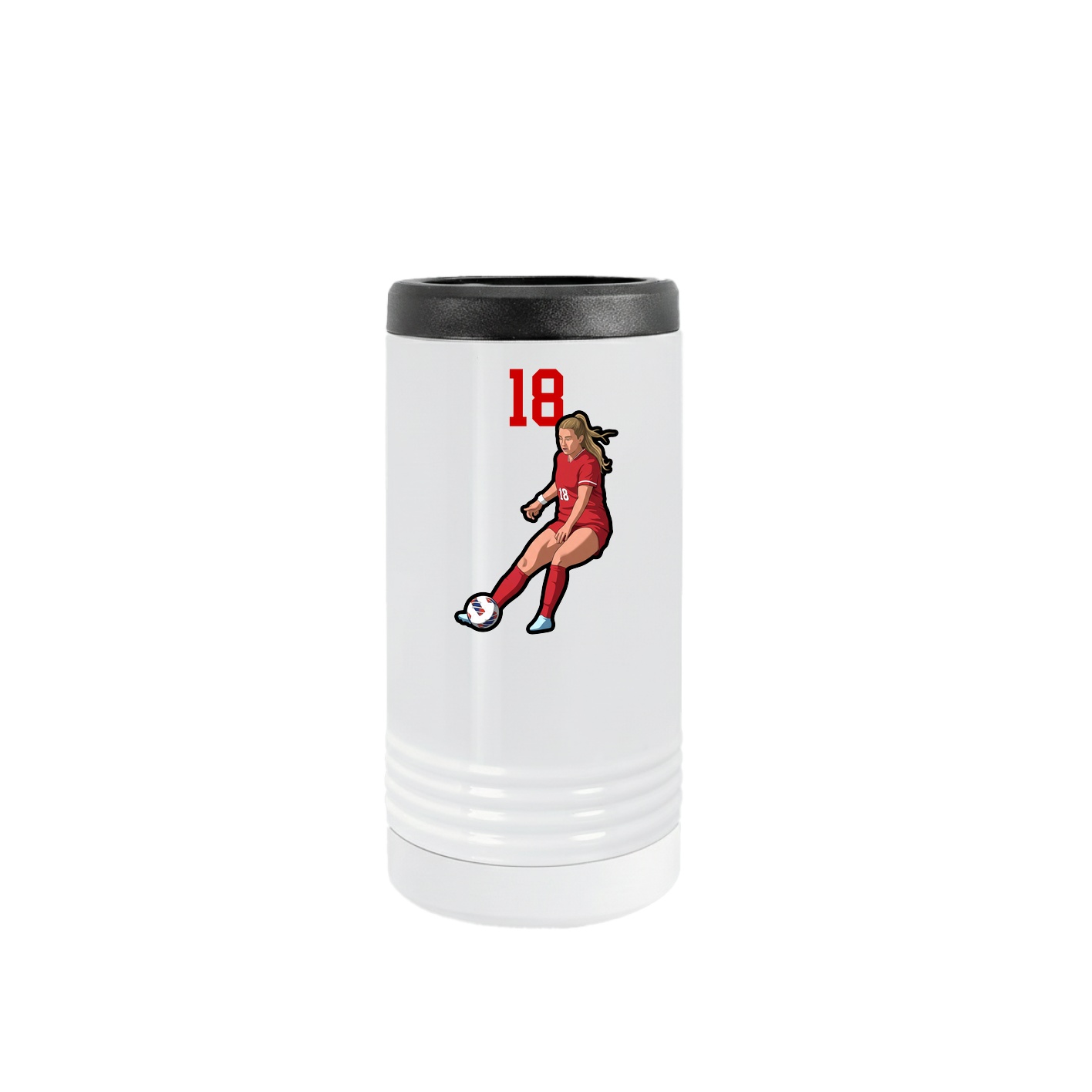 Slim Beverage Holder — Number Top in White