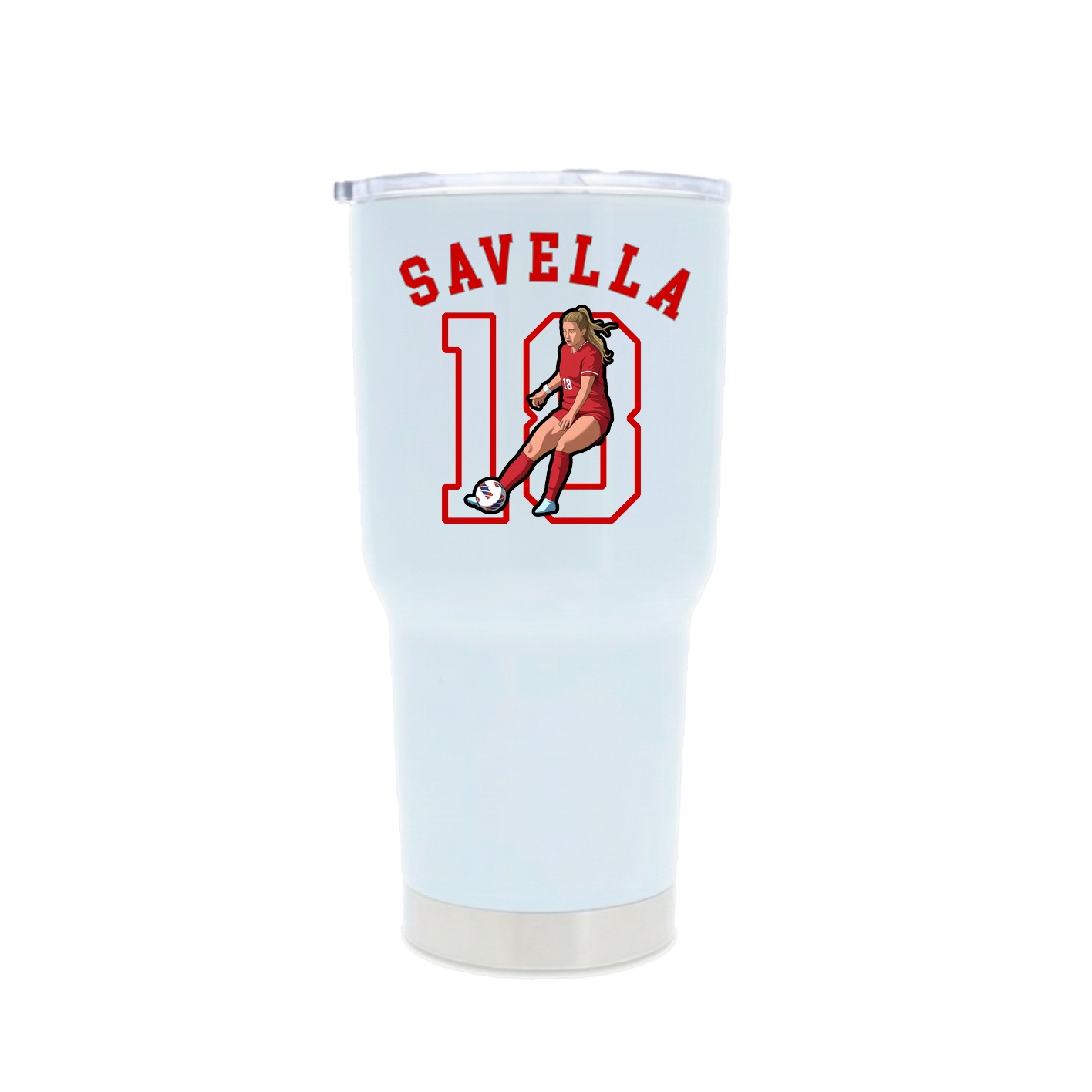 30oz Stainless Steel Tumbler — Shirsey Arch in White