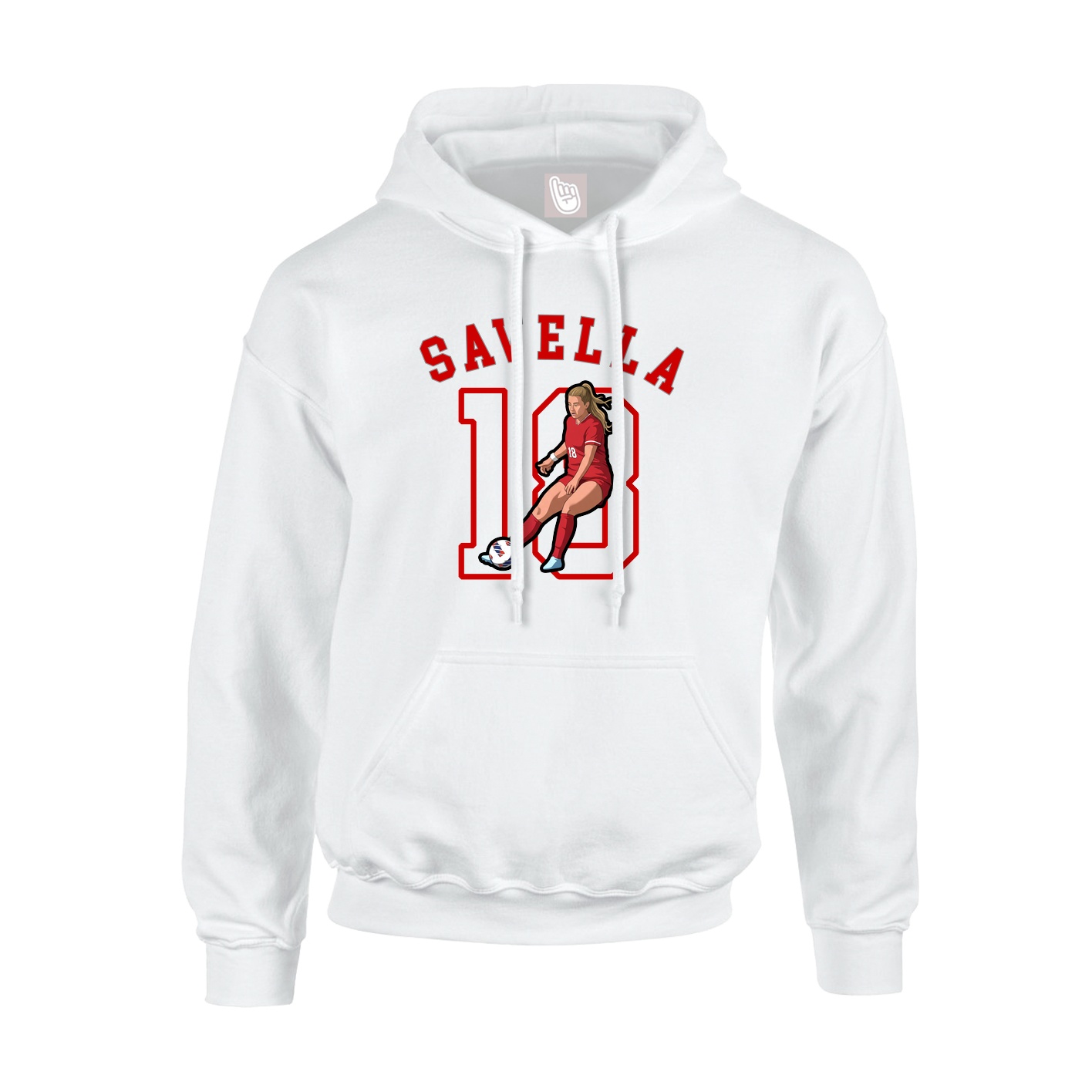 Hoodie — Shirsey Arch in White