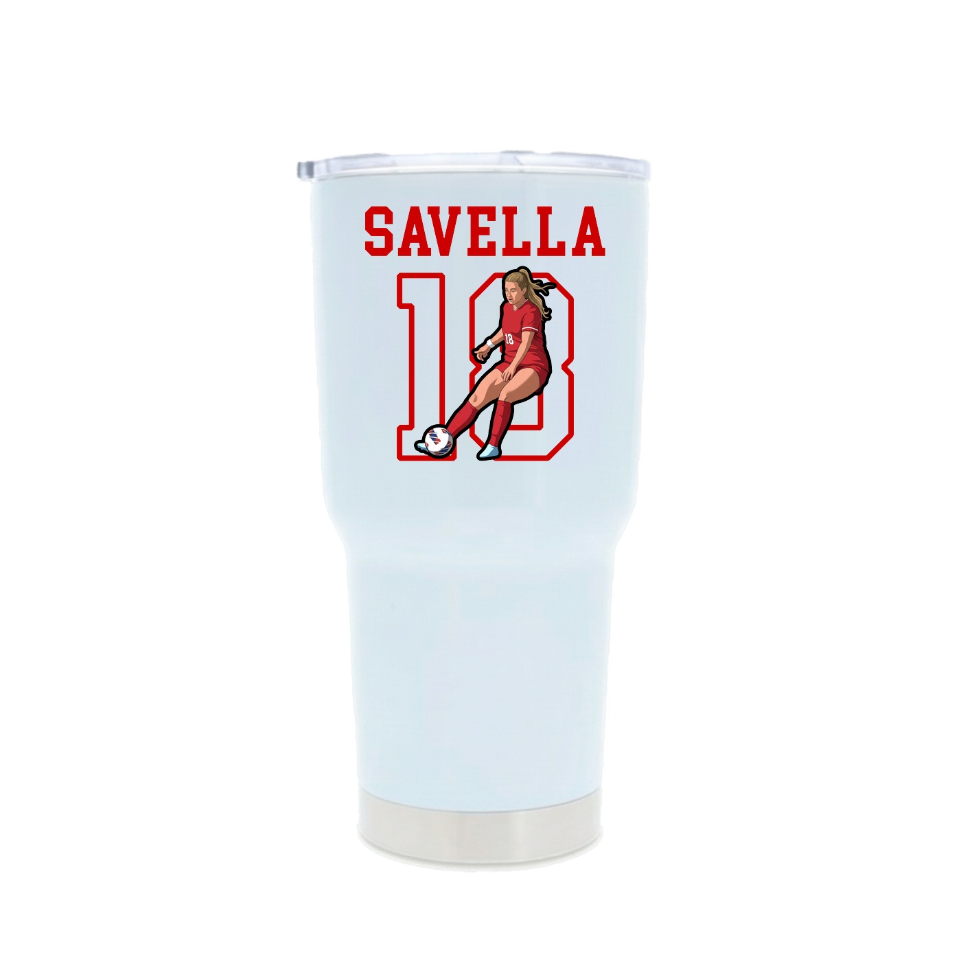 30oz Stainless Steel Tumbler — Shirsey in White