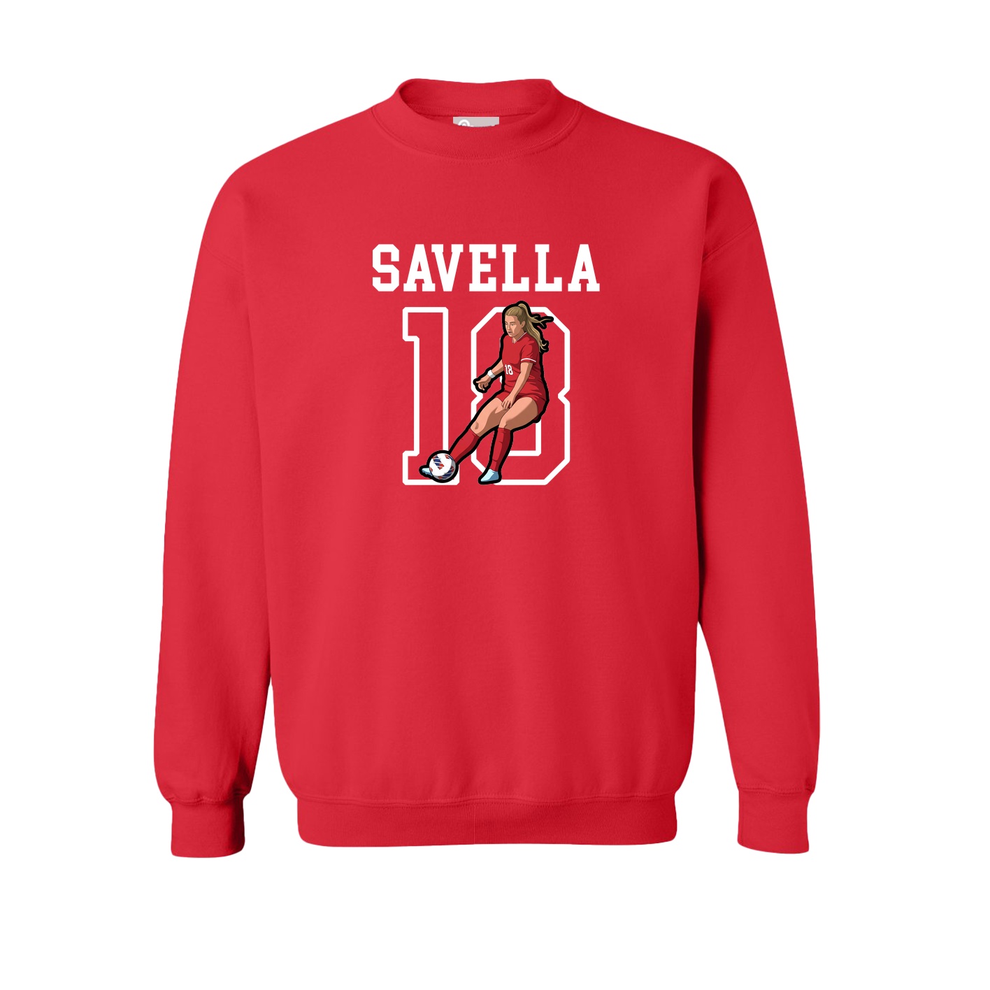 Fleece Crew — Shirsey in Red