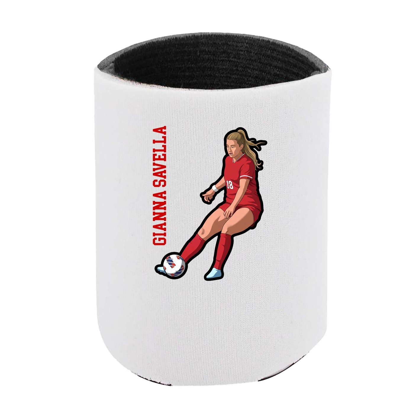 Can Holder — Name Vertical in White