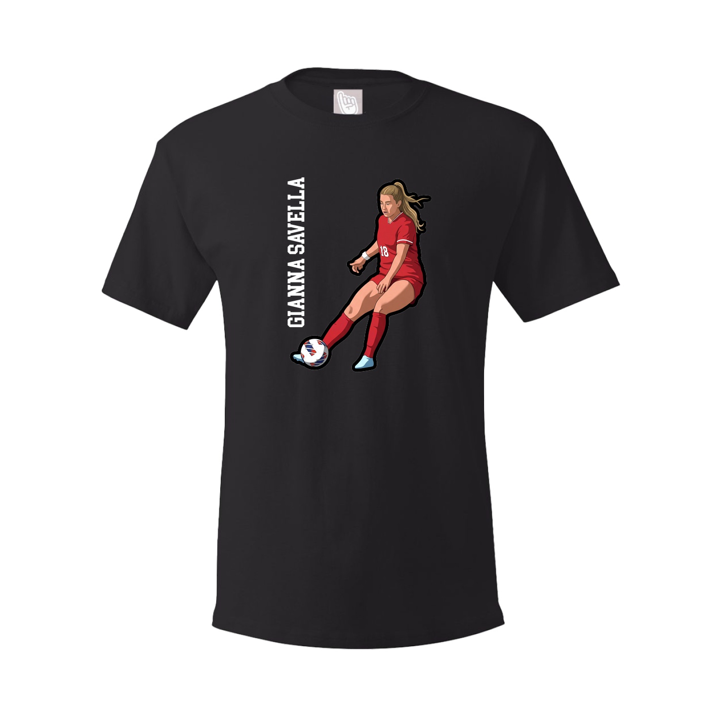 Tee — Name Vertical in Black