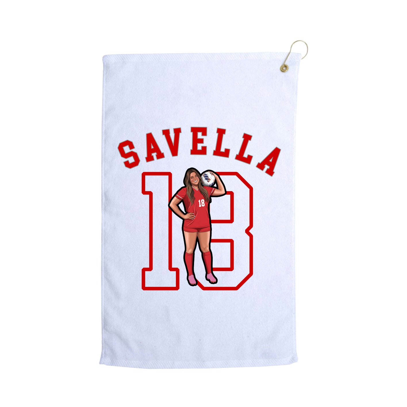 Golf Towel — Shirsey Arch in White
