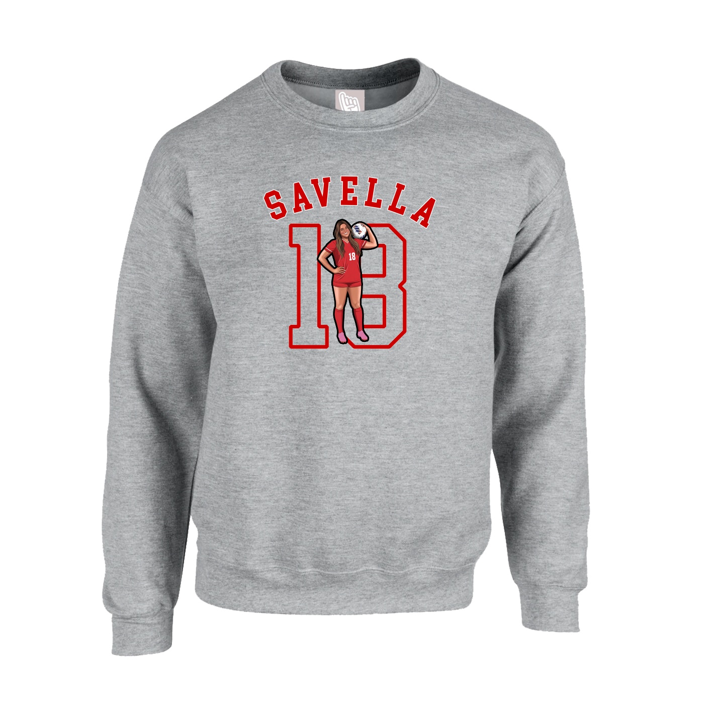 Fleece Crew — Shirsey Arch in Grey