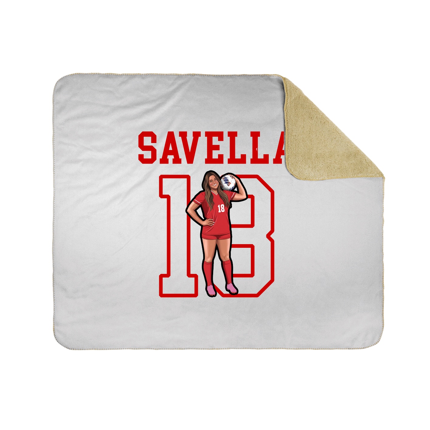 Throw Blanket — Shirsey in White