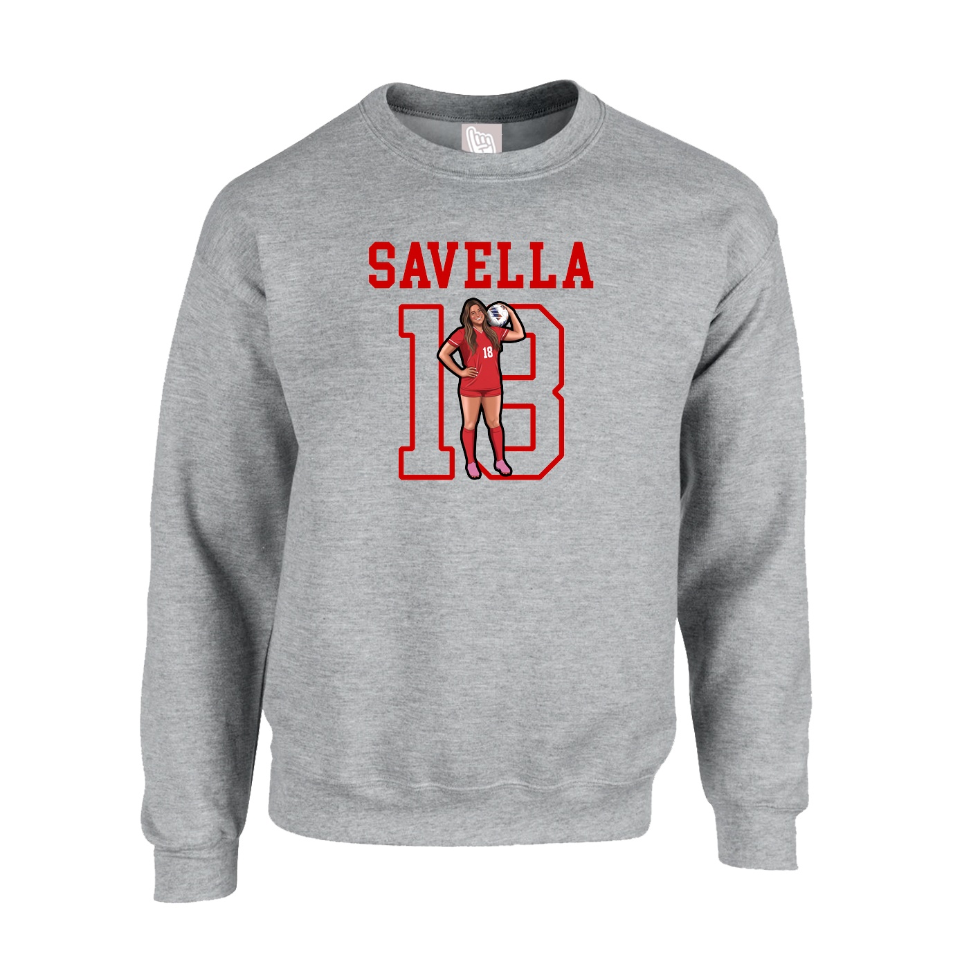 Fleece Crew — Shirsey in Grey
