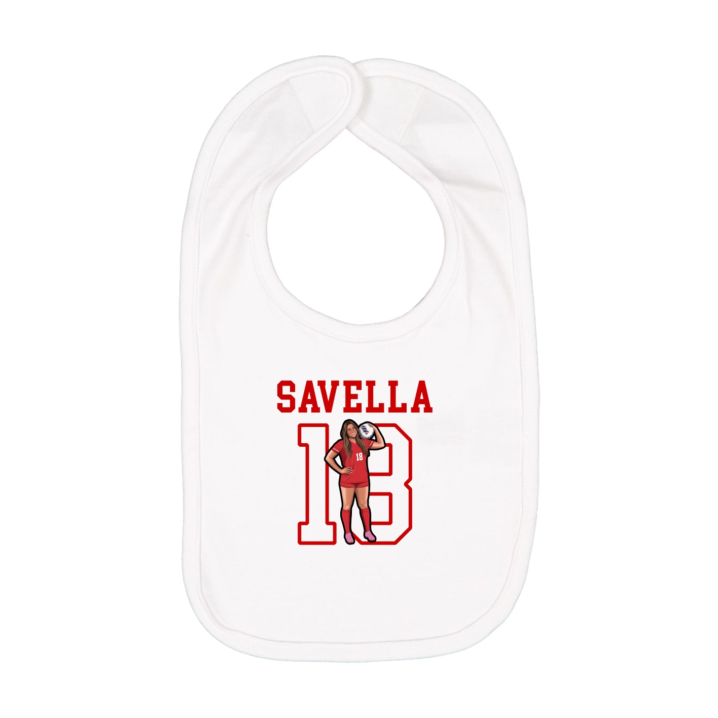 Infant Bib — Shirsey in White
