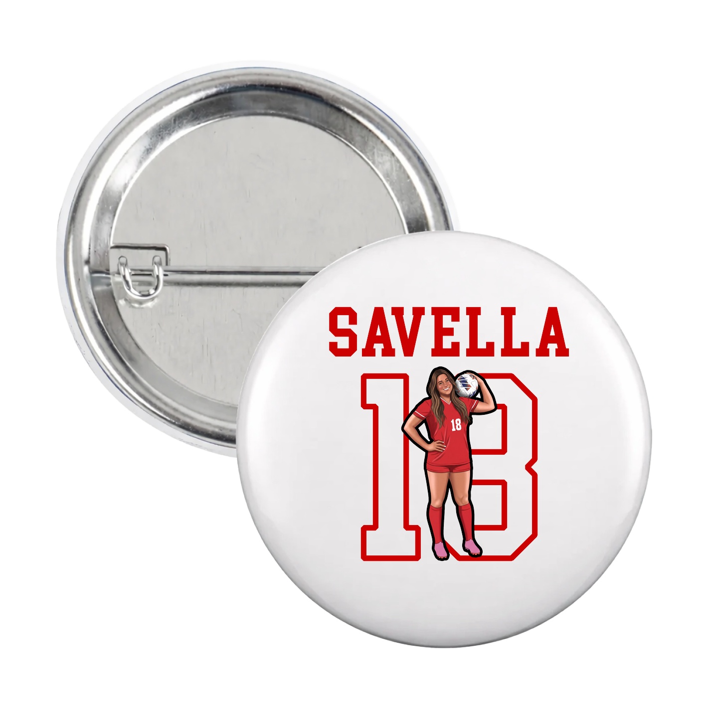 Game Day Button — Shirsey in White