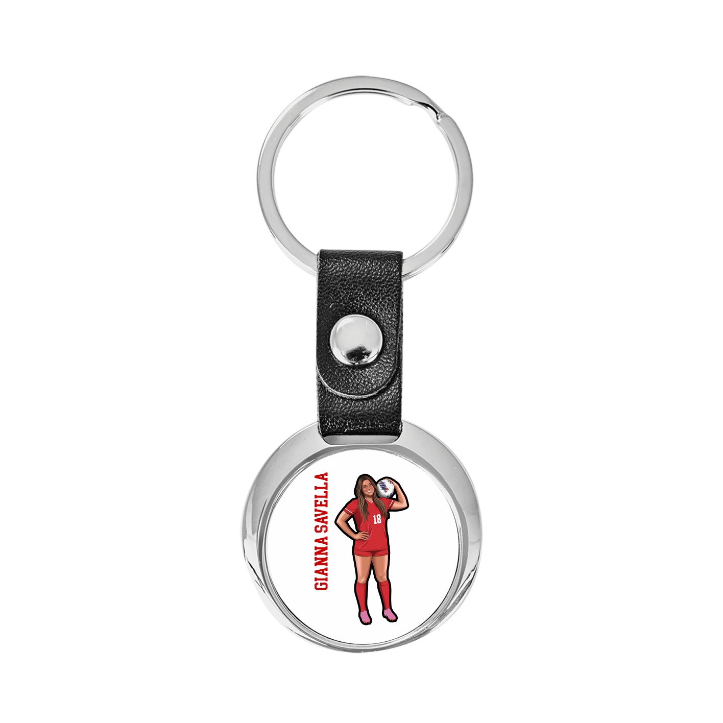 Key Chain — Name Vertical in Classic