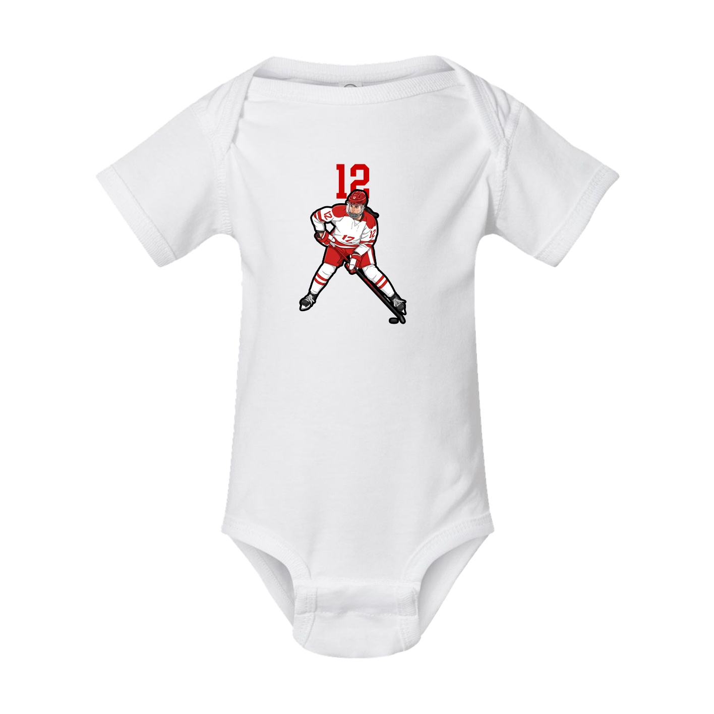 Baby Onesie — Number Top in White