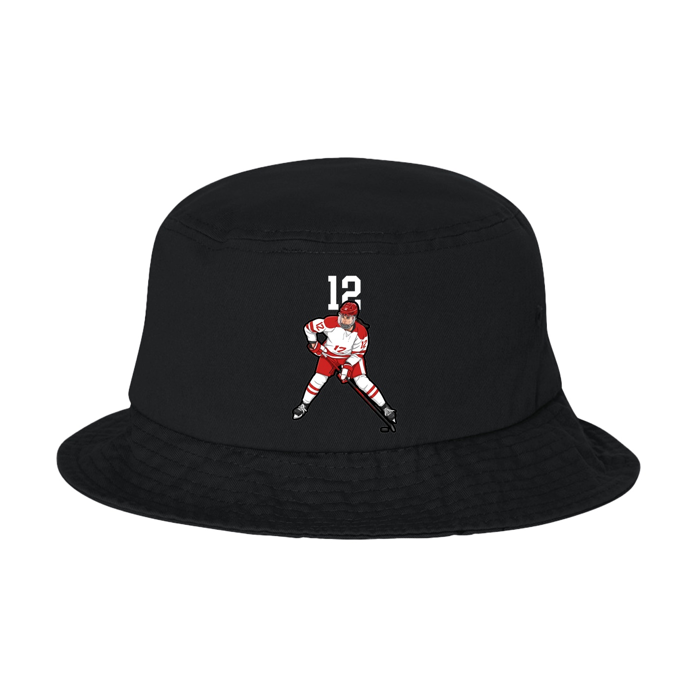 Bucket Cap — Number Top in Black