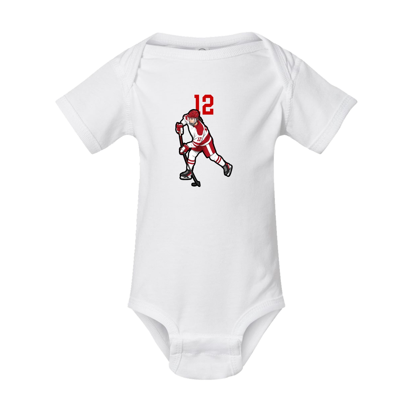 Baby Onesie — Number Top in White