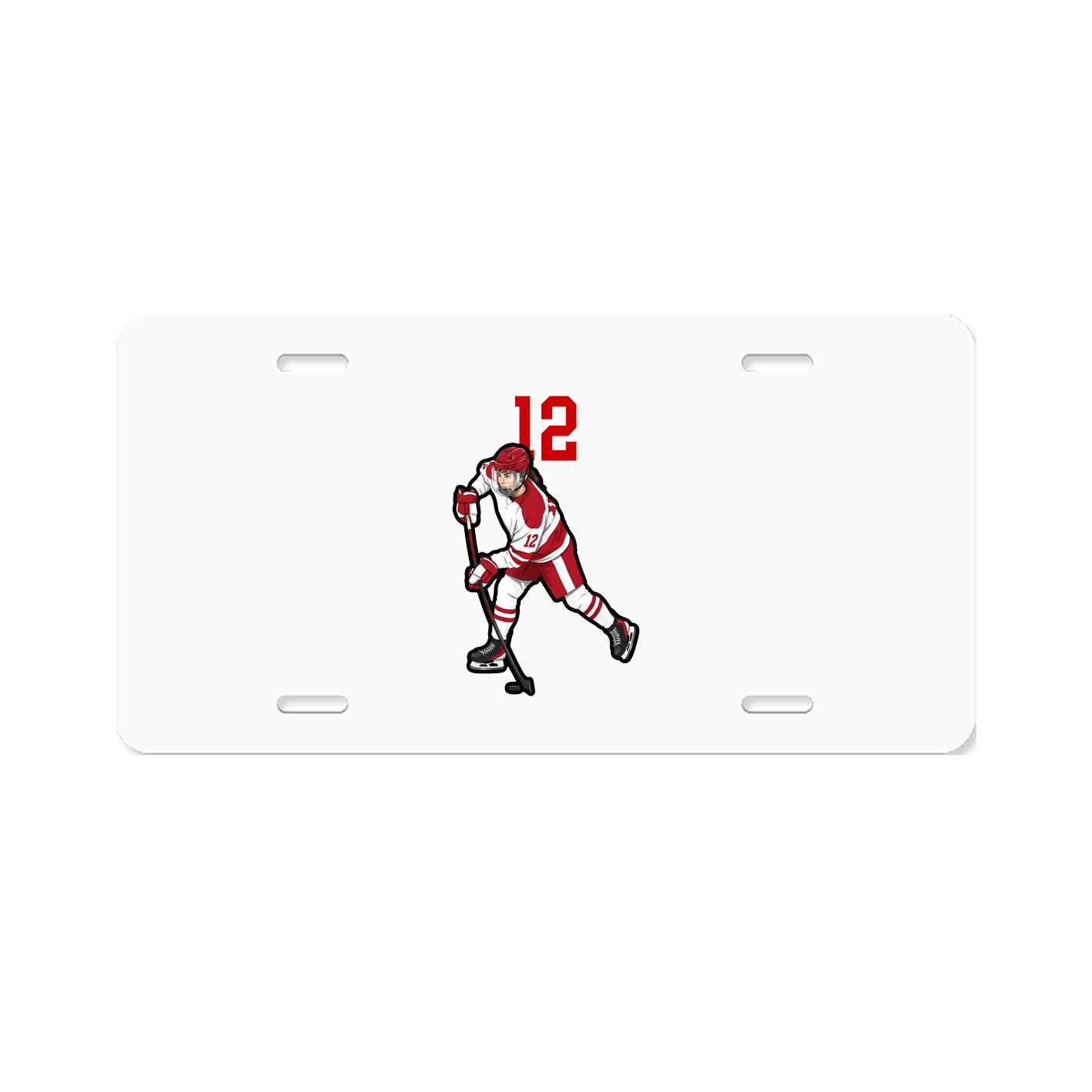 License Plate — Number Top in Classic