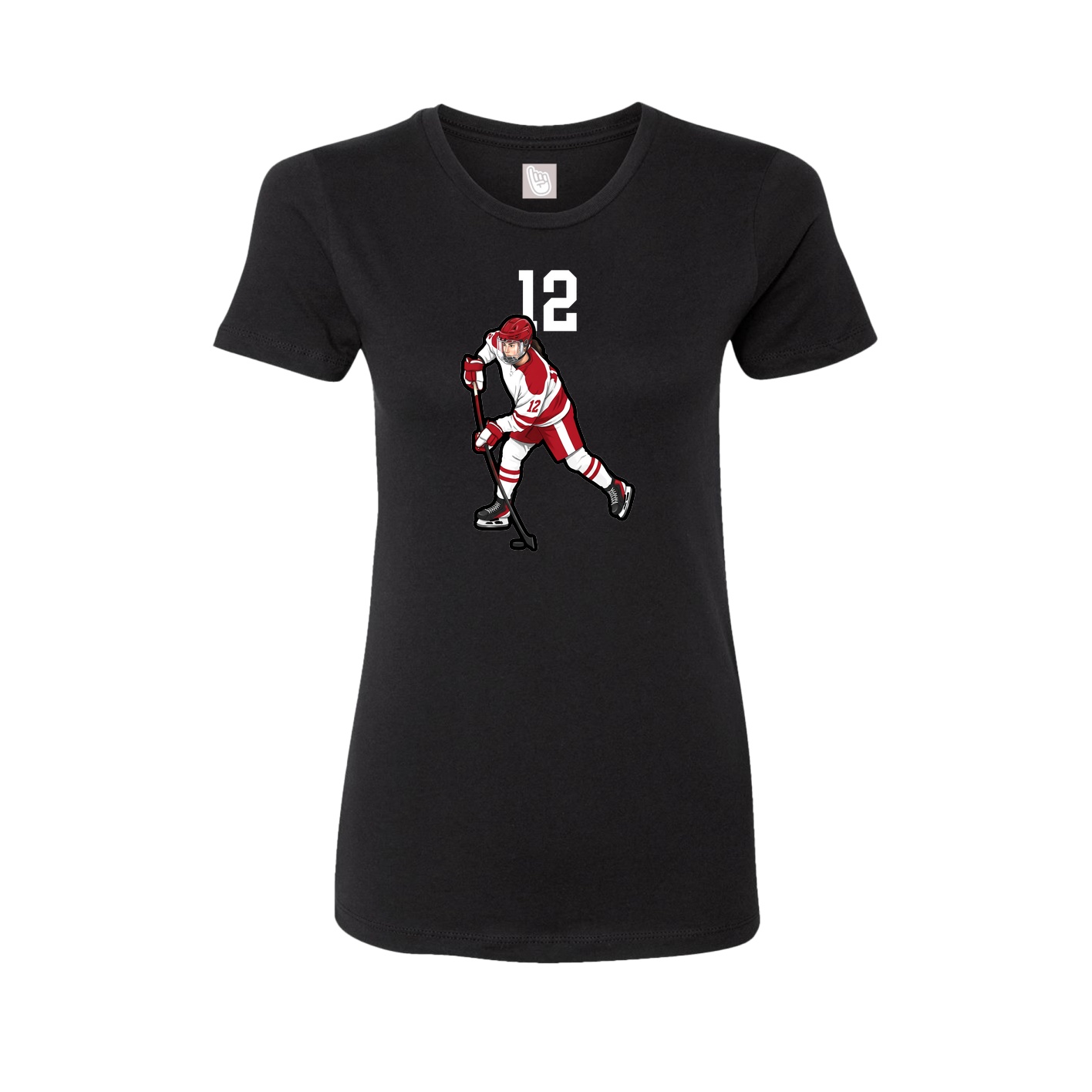 Womens Tee — Number Top in Black