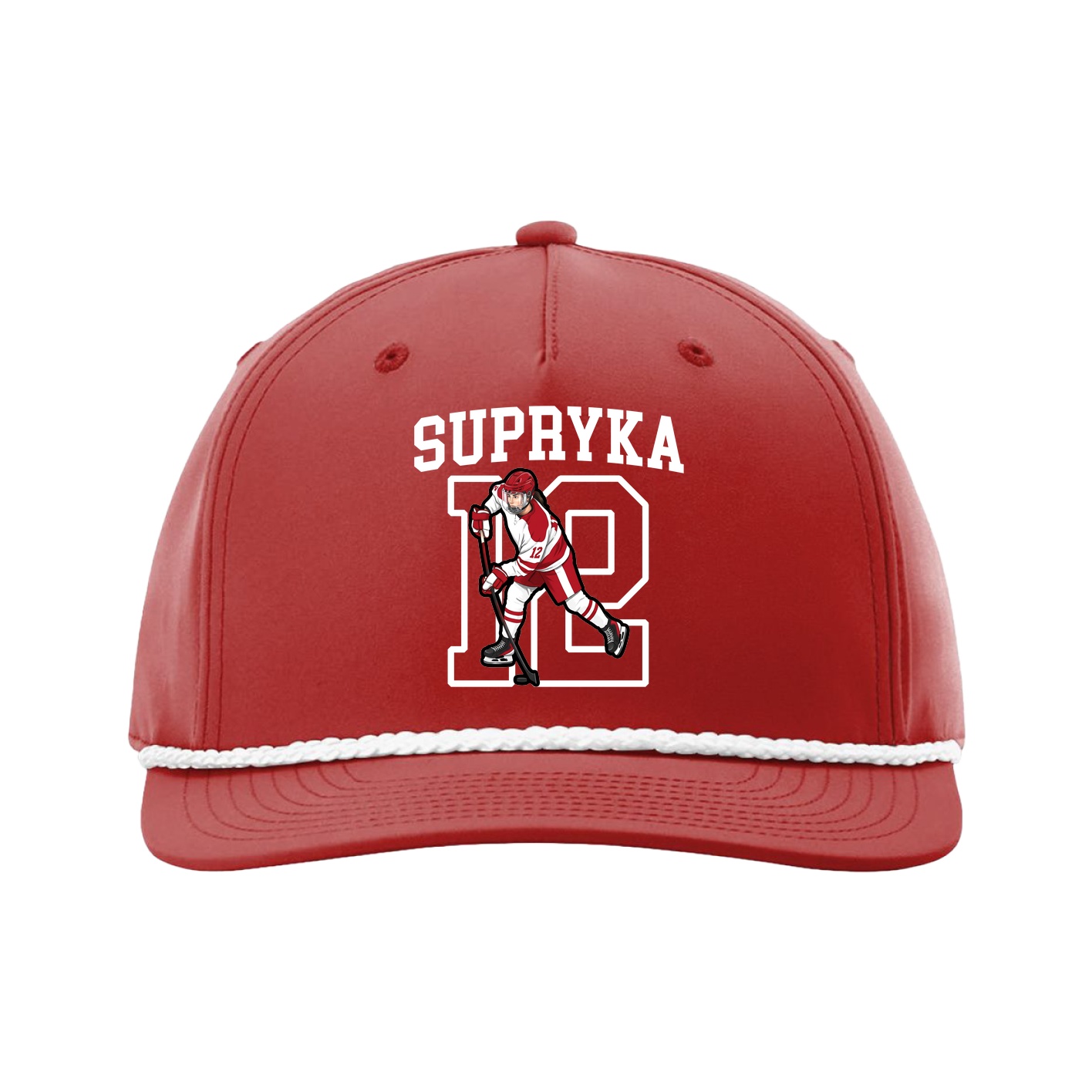 Five-Panel Classic Rope Cap — Shirsey in Red