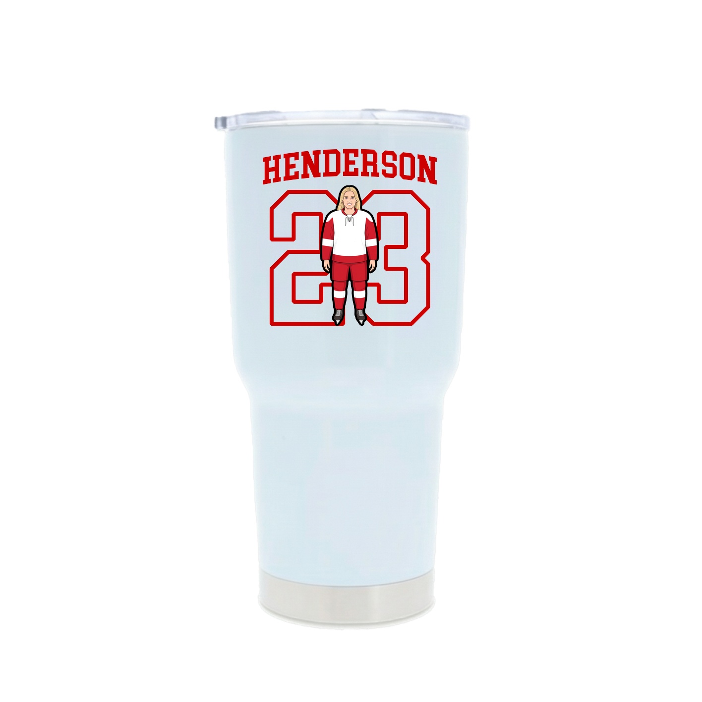 30oz Stainless Steel Tumbler — Shirsey in White