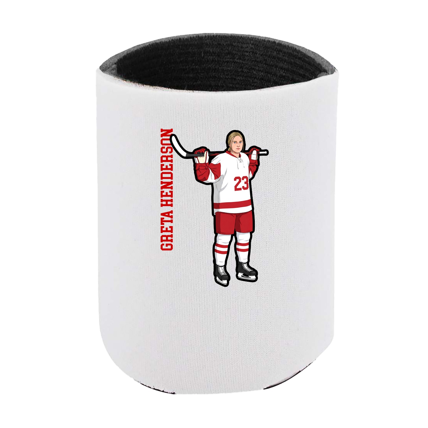 Can Holder — Name Vertical in White