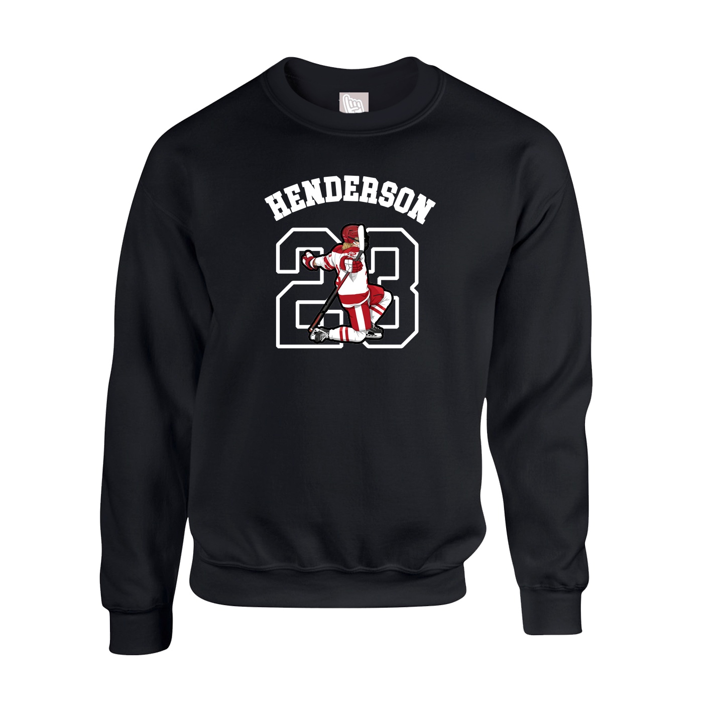 Fleece Crew — Shirsey Arch in Black