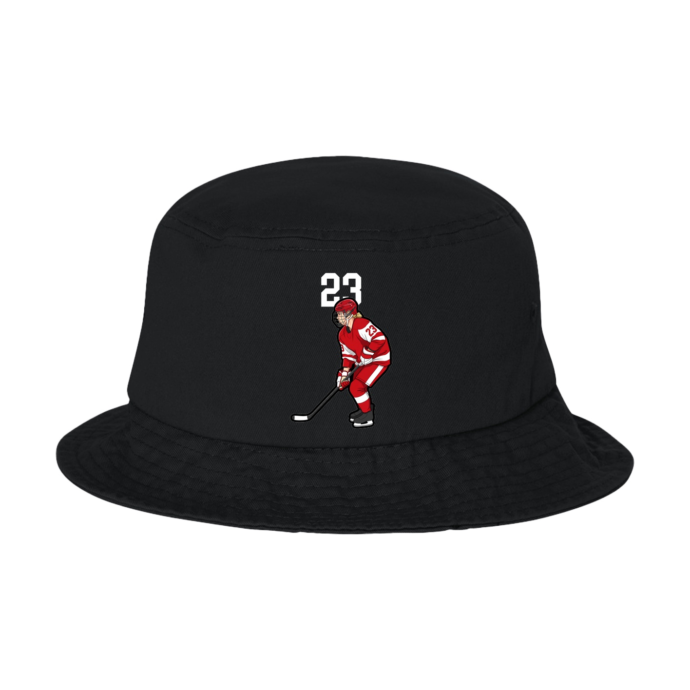 Bucket Cap — Number Top in Black