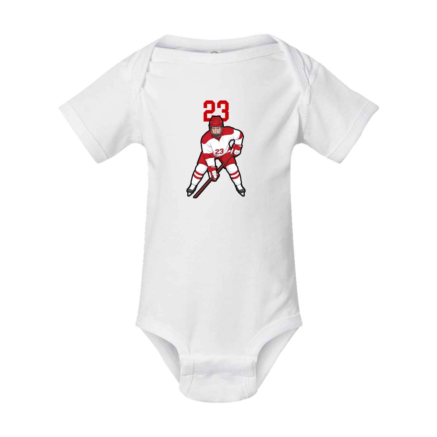 Baby Onesie — Number Top in White