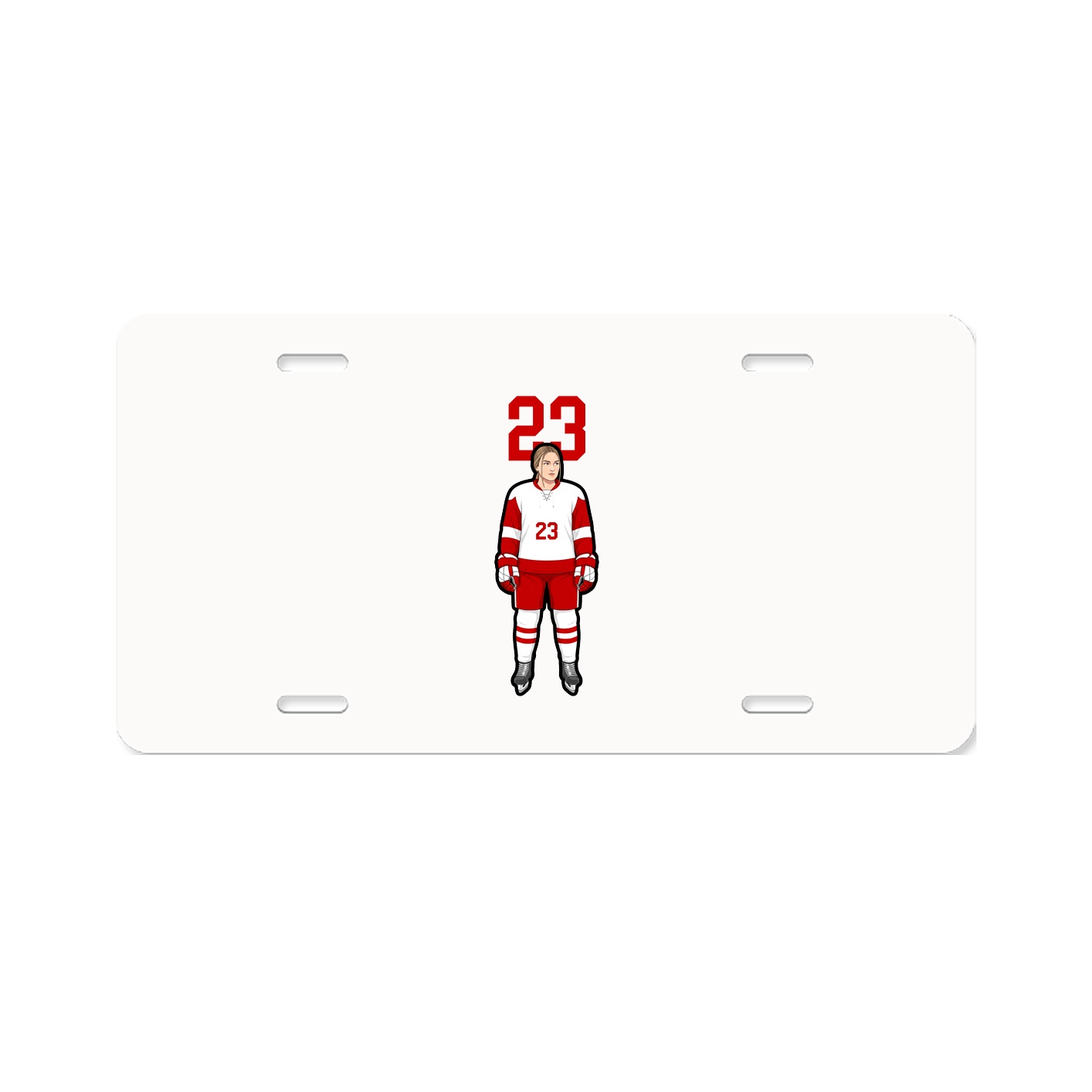 License Plate — Number Top in Classic