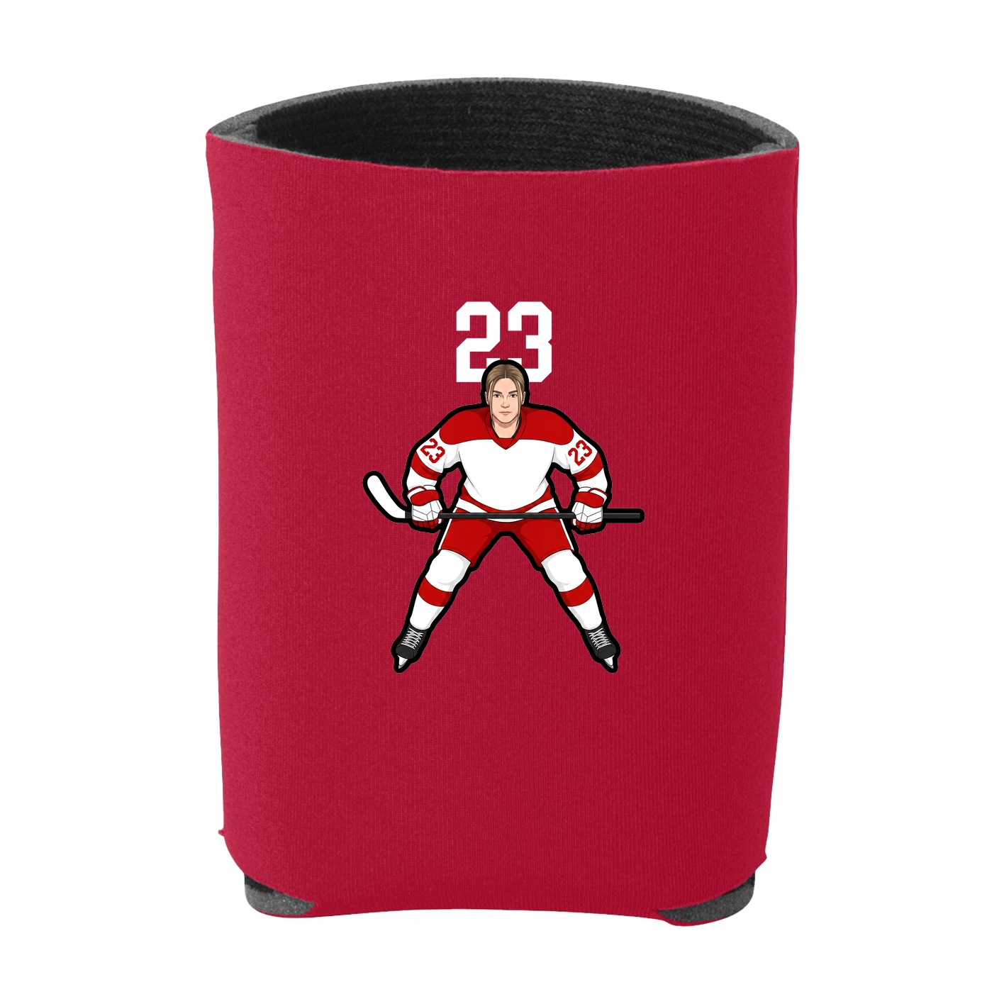 Can Holder — Number Top in Red