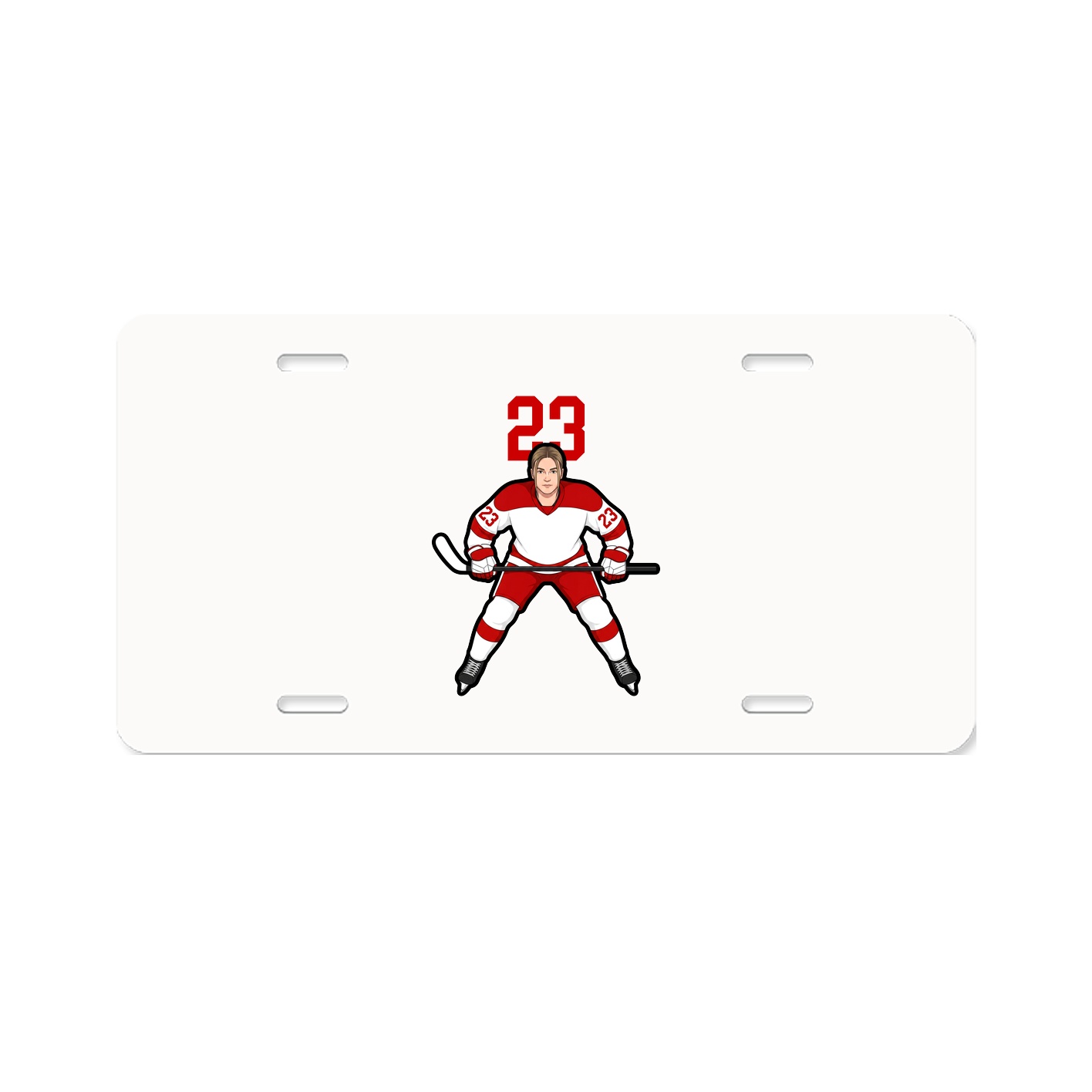 License Plate — Number Top in Classic