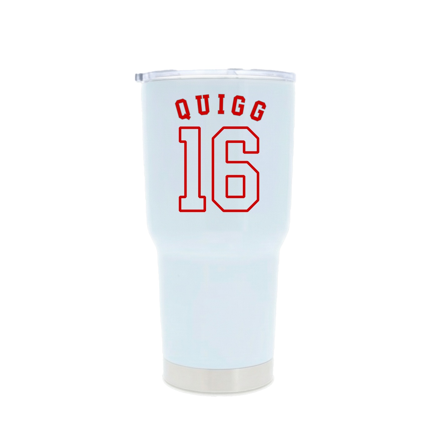 30oz Stainless Steel Tumbler — Shirsey Arch in White