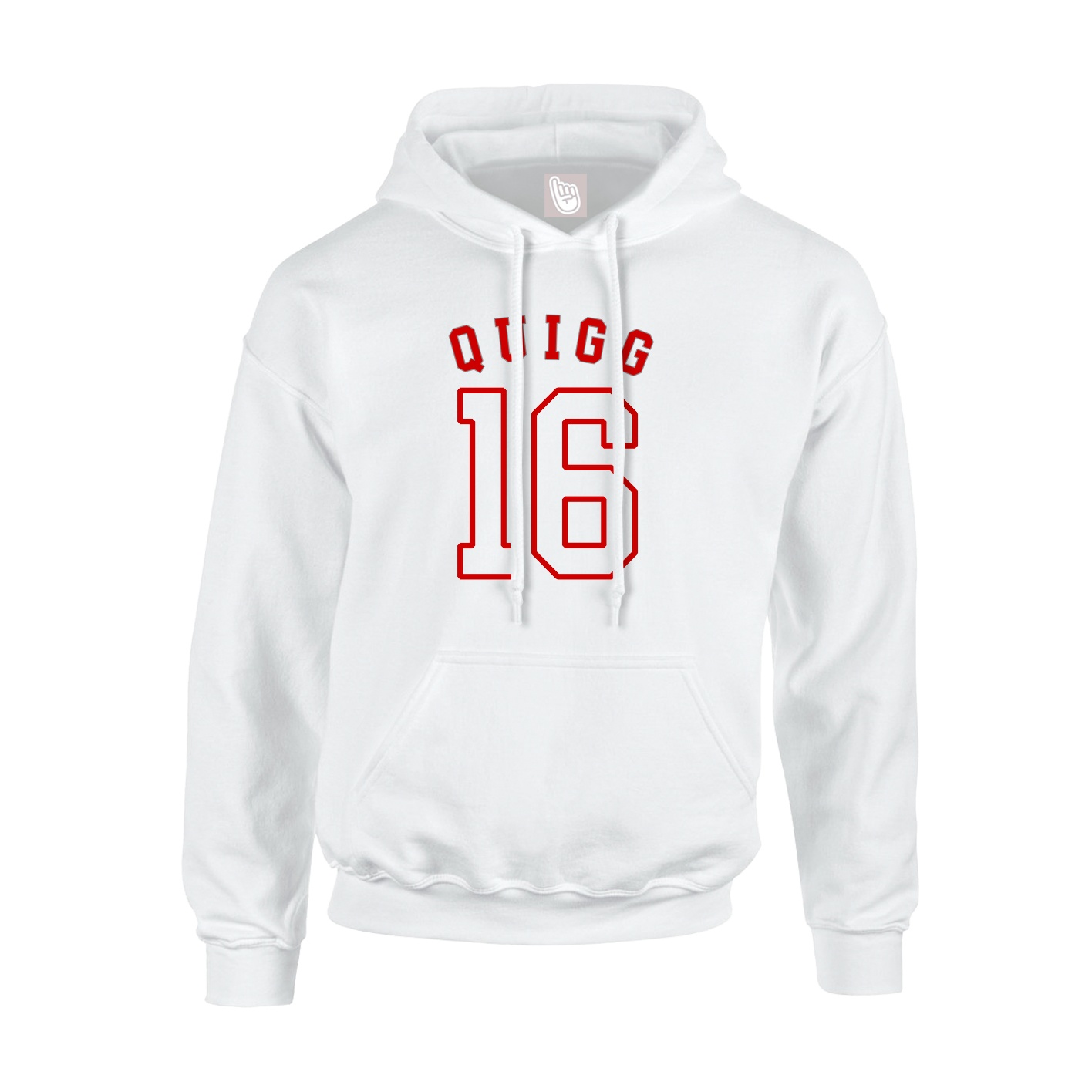Youth Hoodie — Shirsey Arch in White