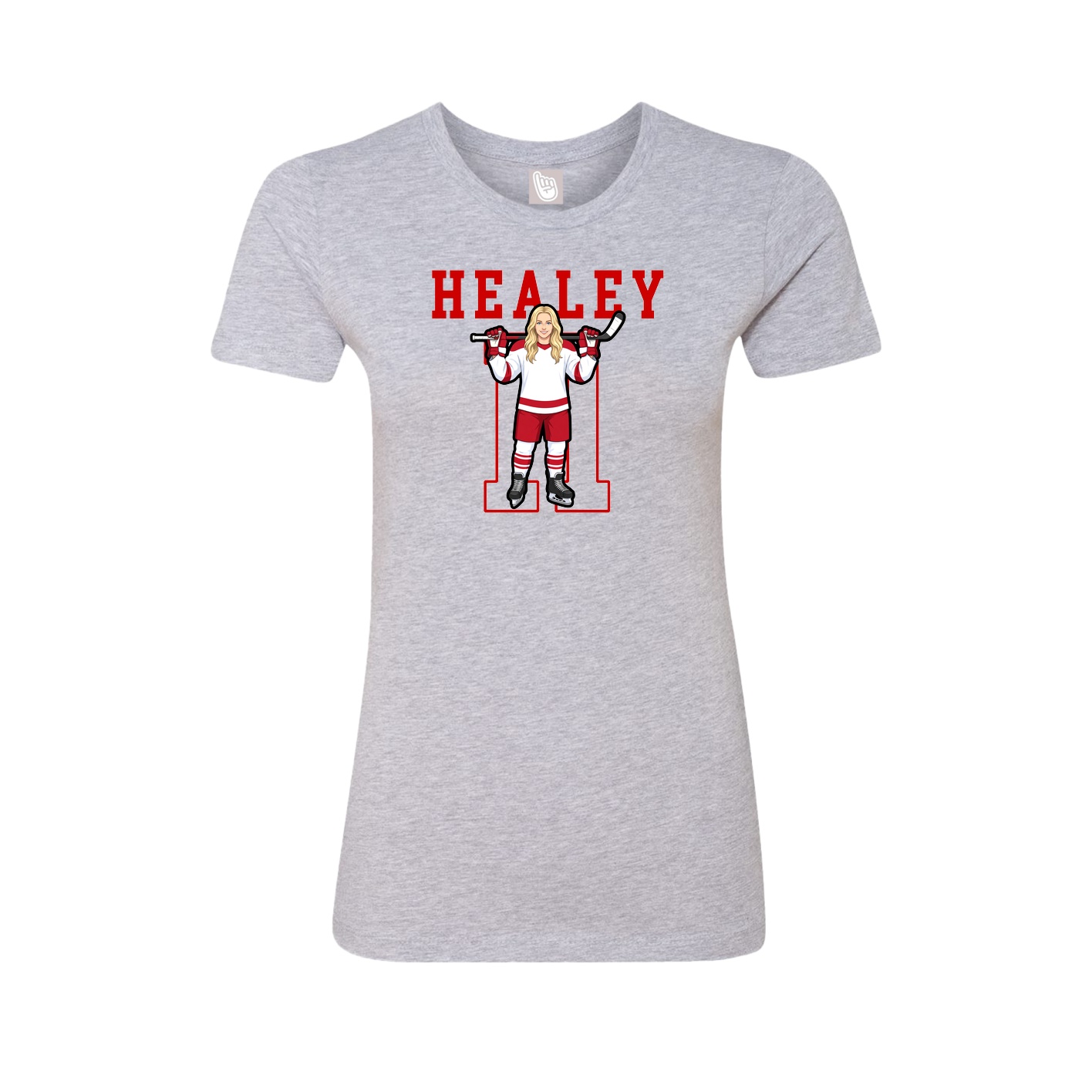 Fitted Women's Tee — Shirsey in Grey